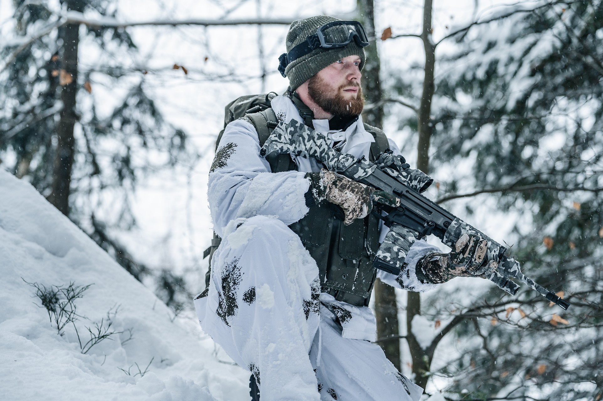 Mănuși de iarnă Mil-Tec Softshell Thinsulate - Phantomleaf WASP I Z1B
