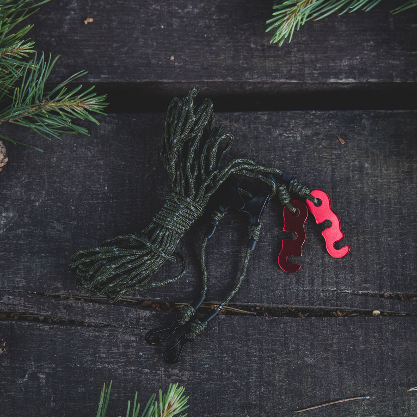 Suspensie pentru prelată Tigerwood Reflective Silk 7 m - Green