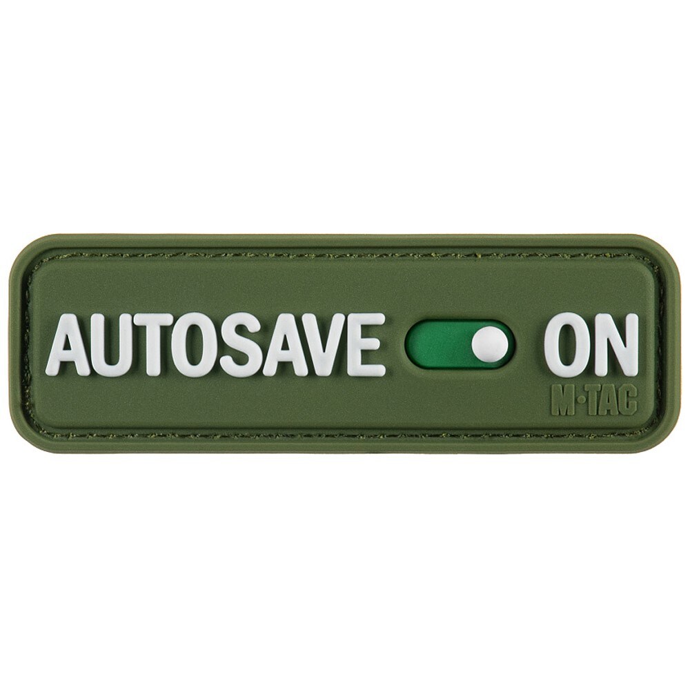 Patch - emblemă M-Tac AUTOSAVE ON PVC - Olive