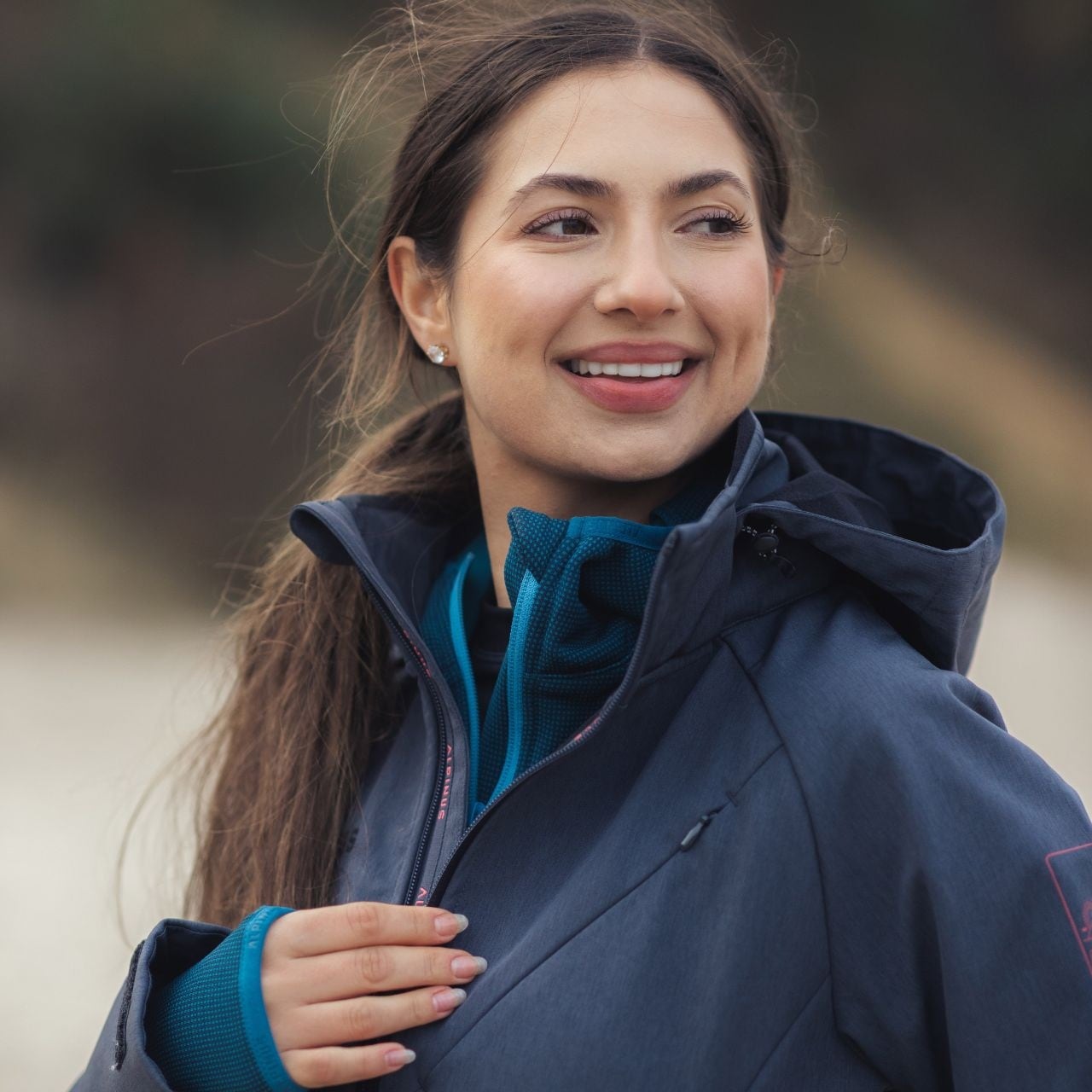 Geacă damă Alpinus Softshell Minthi - Grafit