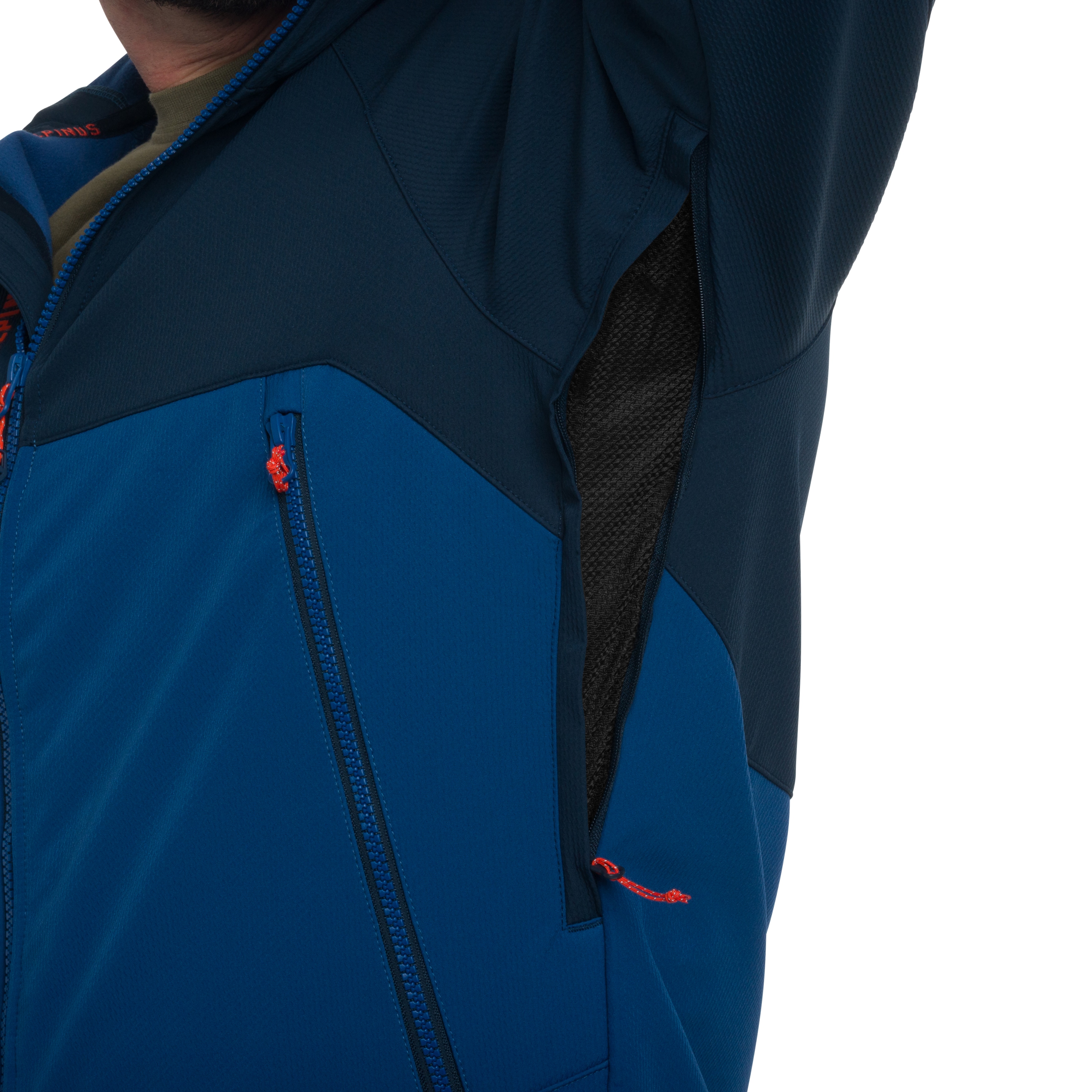 Geacă Alpinus Softshell Pelat - Bleu