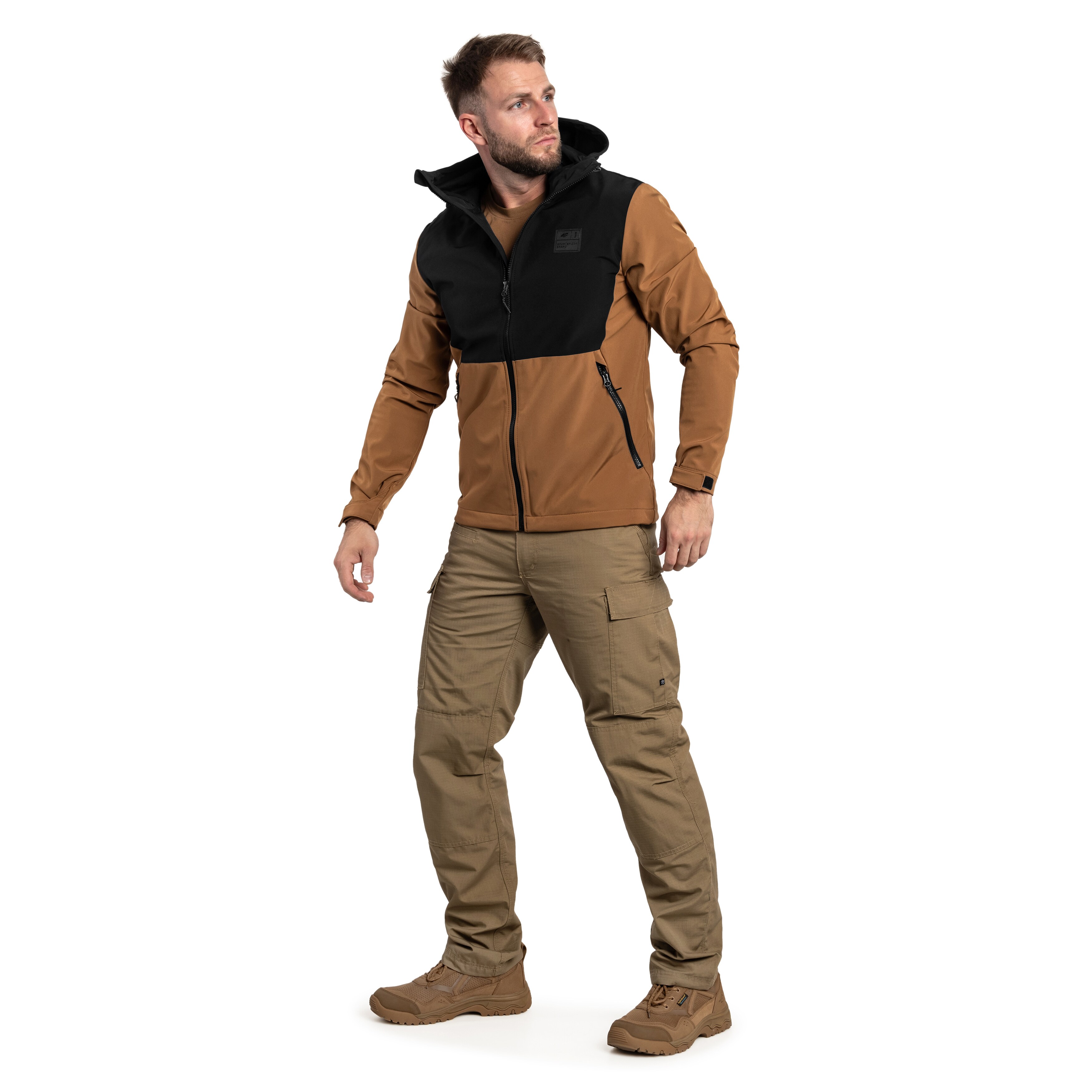 Geacă 4F Softshell TSOFM155 - Maro