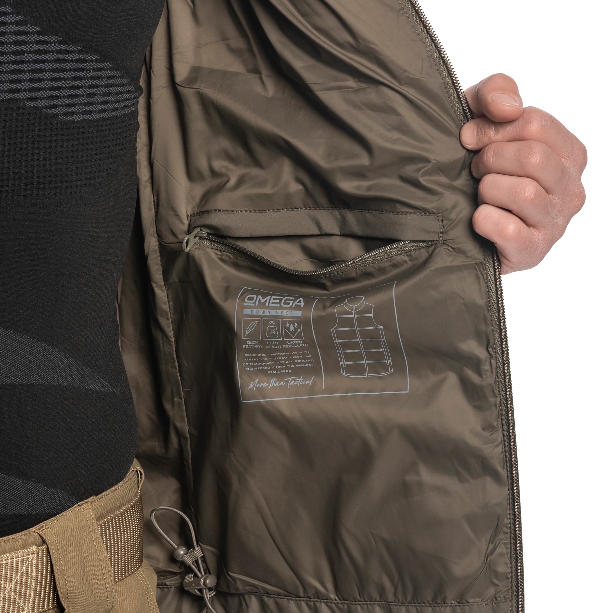Vestă Pentagon Omega Down - RAL 7013