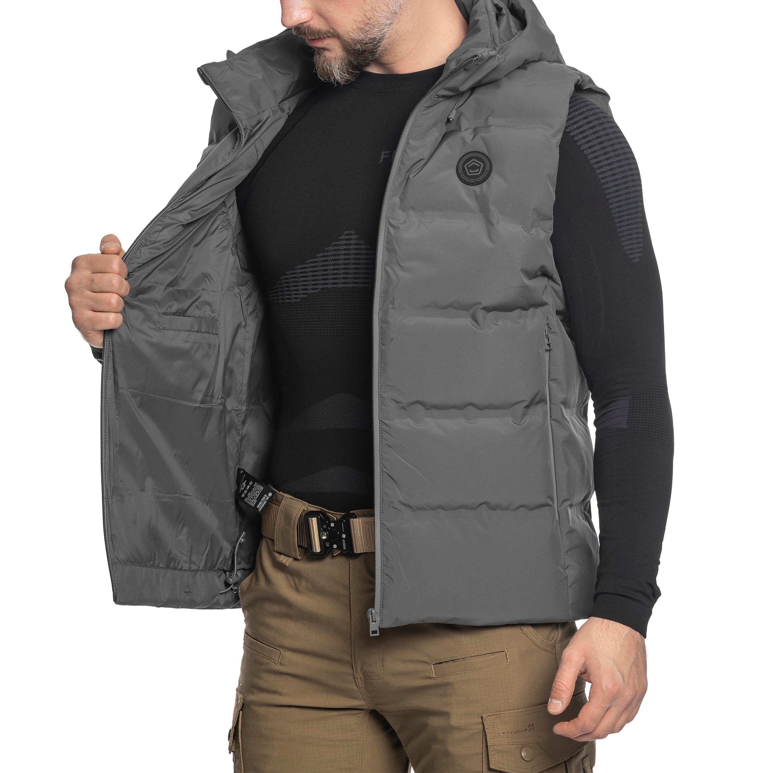 Vestă Pentagon Omega Down - Cinder Grey