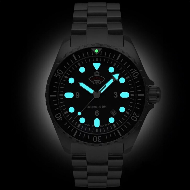 Ceas Ruhla NVA Kommando Minentaucher Automatic Set - Black