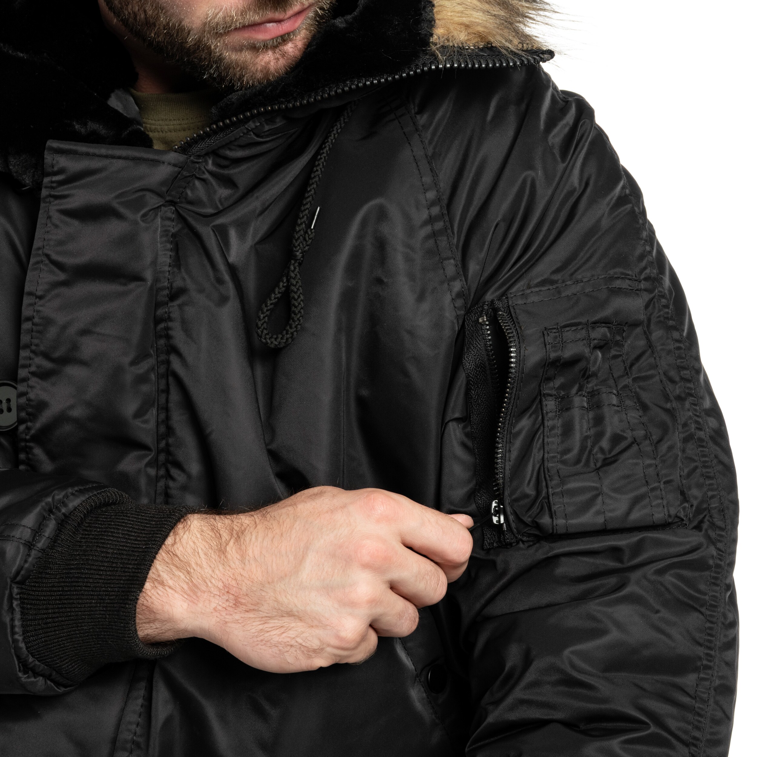 Geacă Mil-Tec Flight Jacket N2B - Black