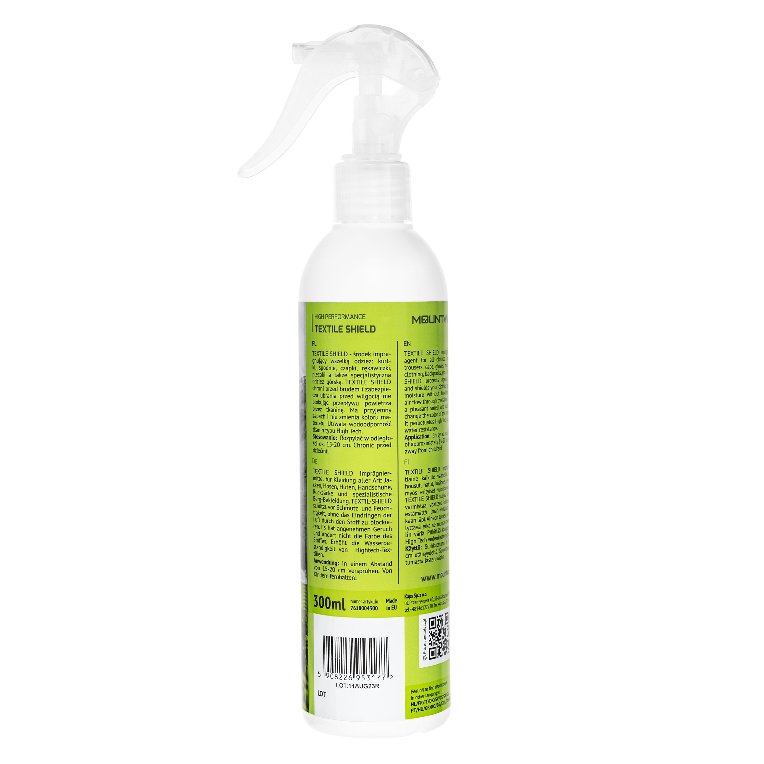 Soluție de impregnare Mountval Textile Shield 300 ml