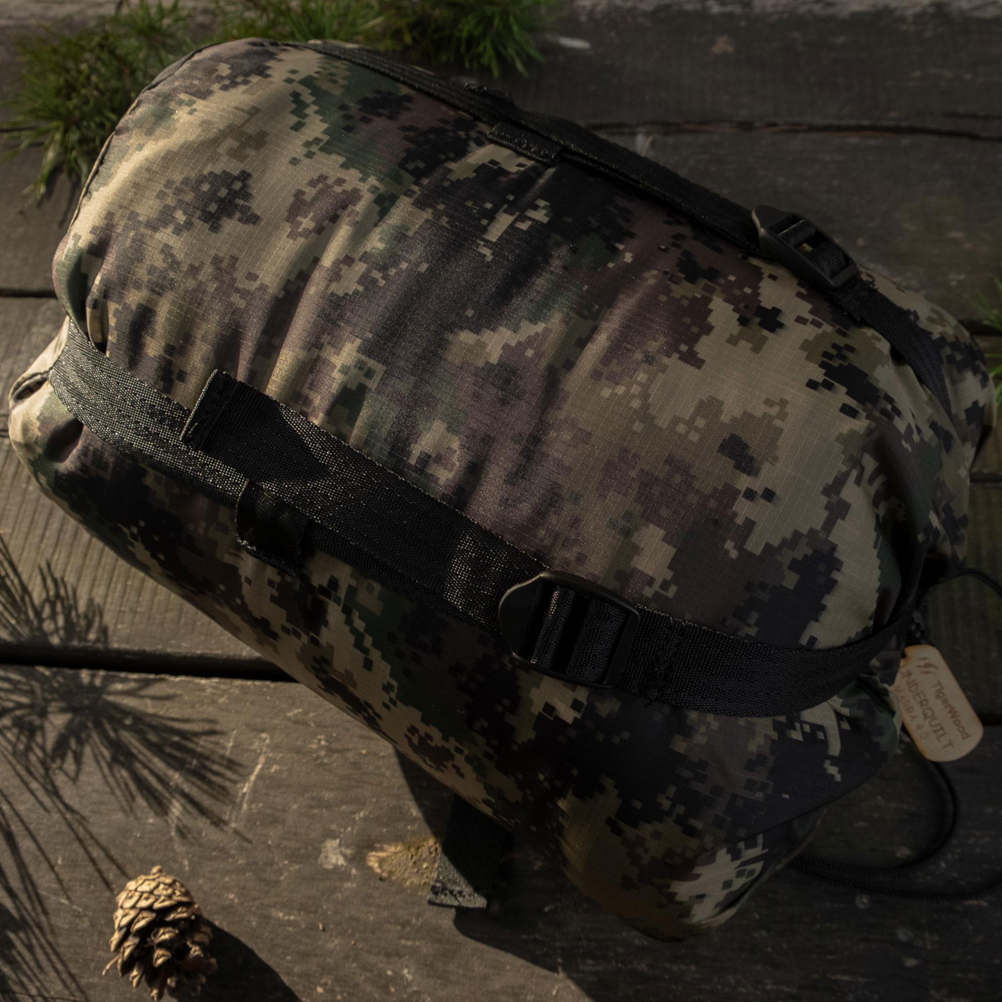 Căptușeală pentru hamac TigerWood Underquilt Marra 4.0 200 cm - Camo