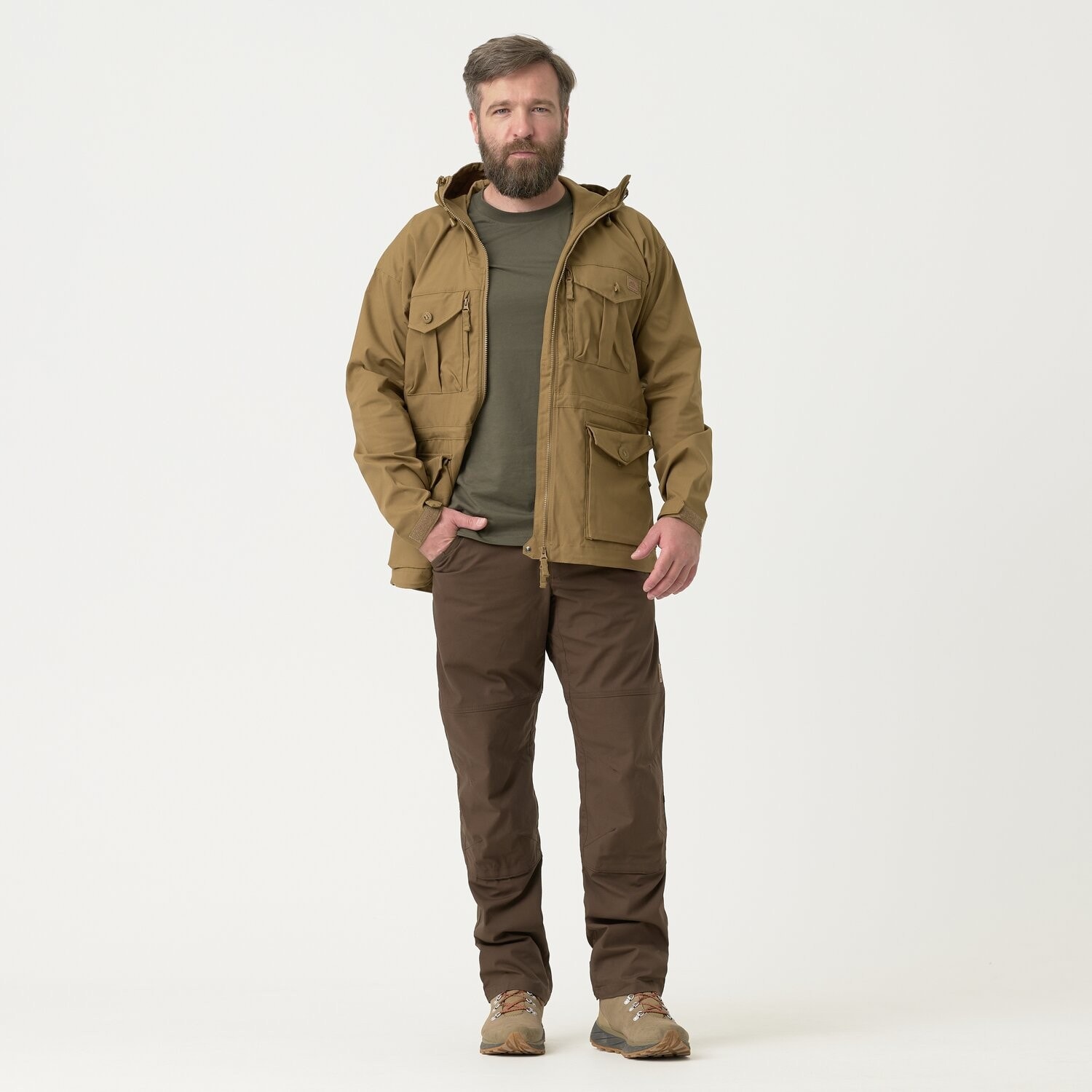 Geacă Helikon SAS Smock Duracanvas - Coyote