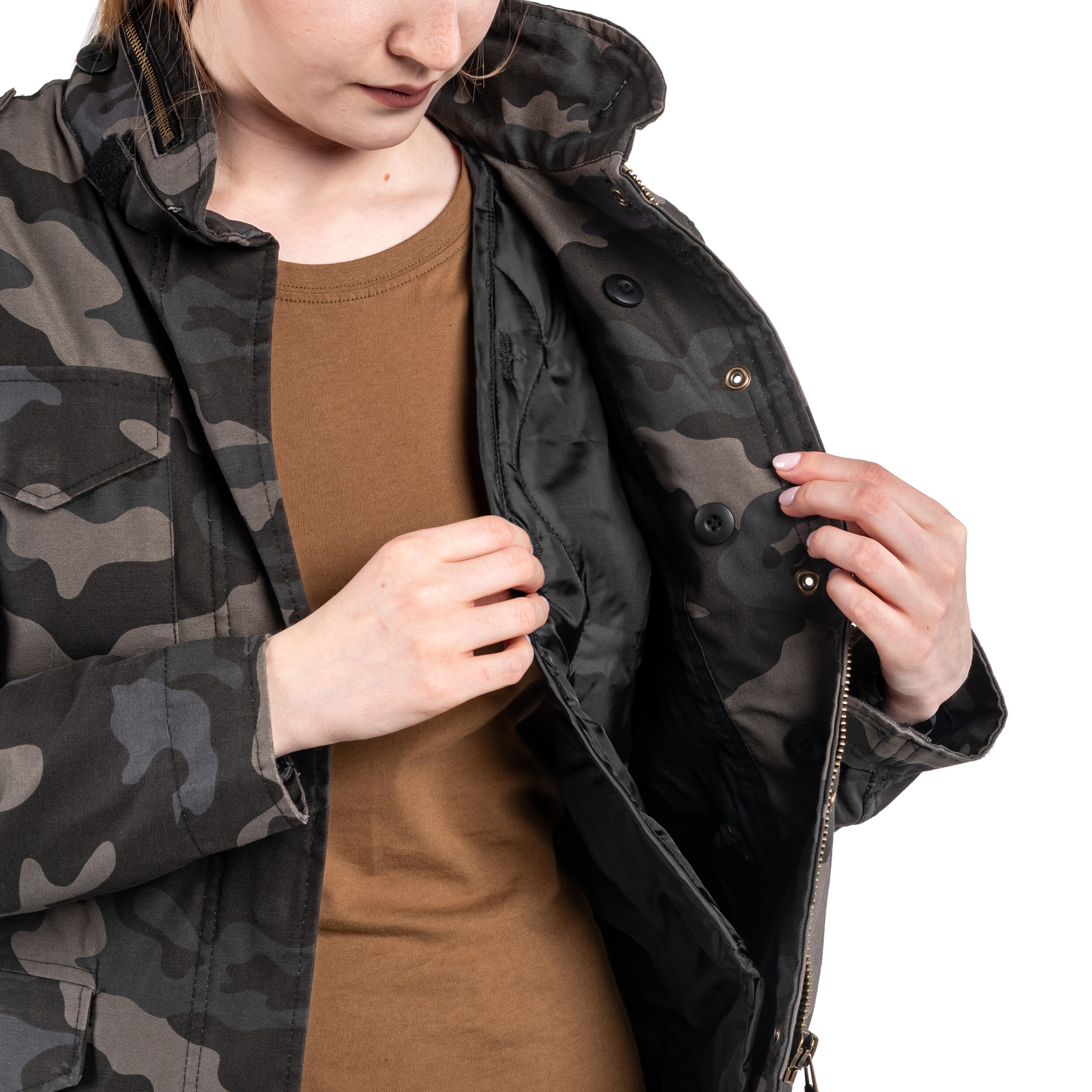 Geacă de damă Brandit M65 Standard - Dark Camo