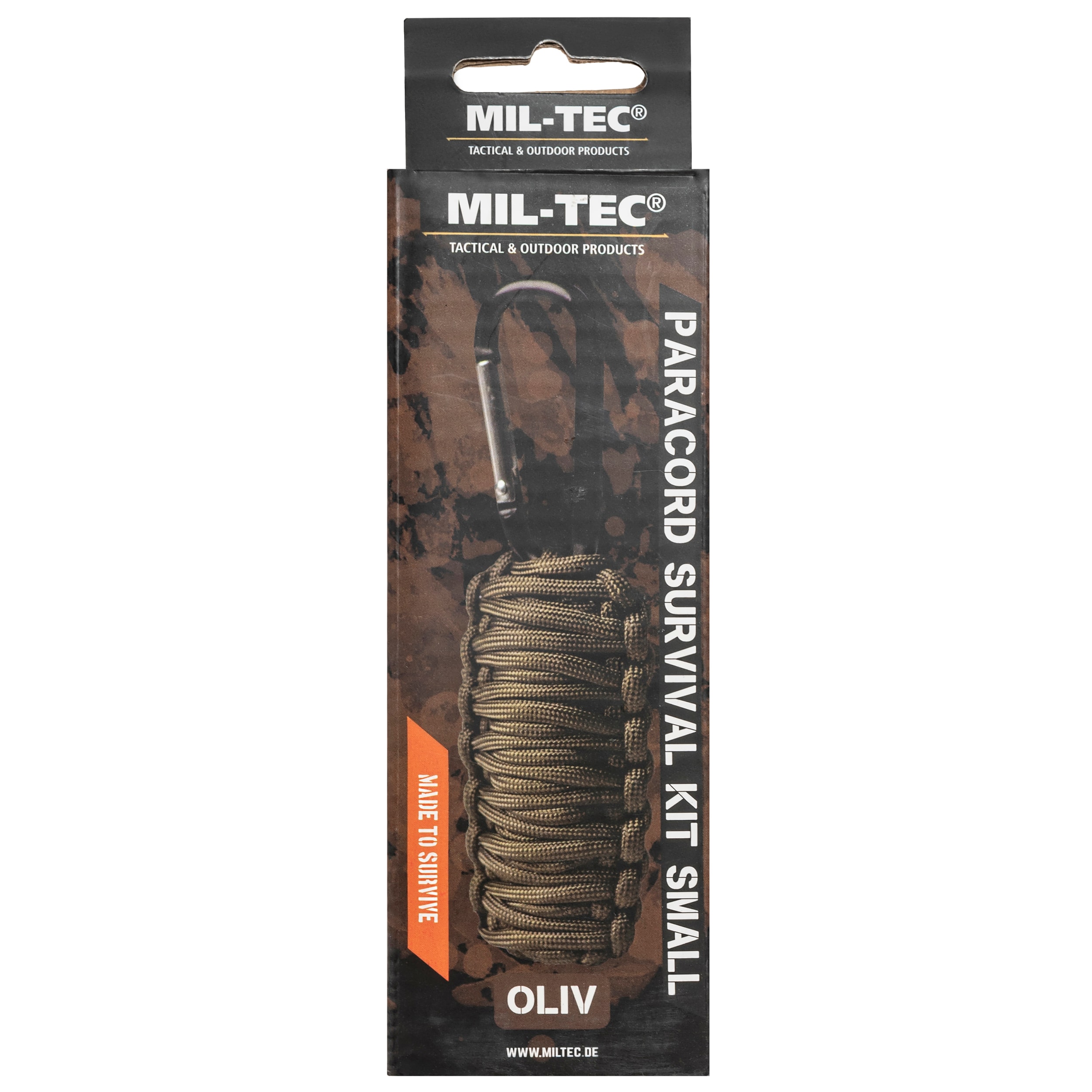Set de survival Mil-Tec Paracord - Olive
