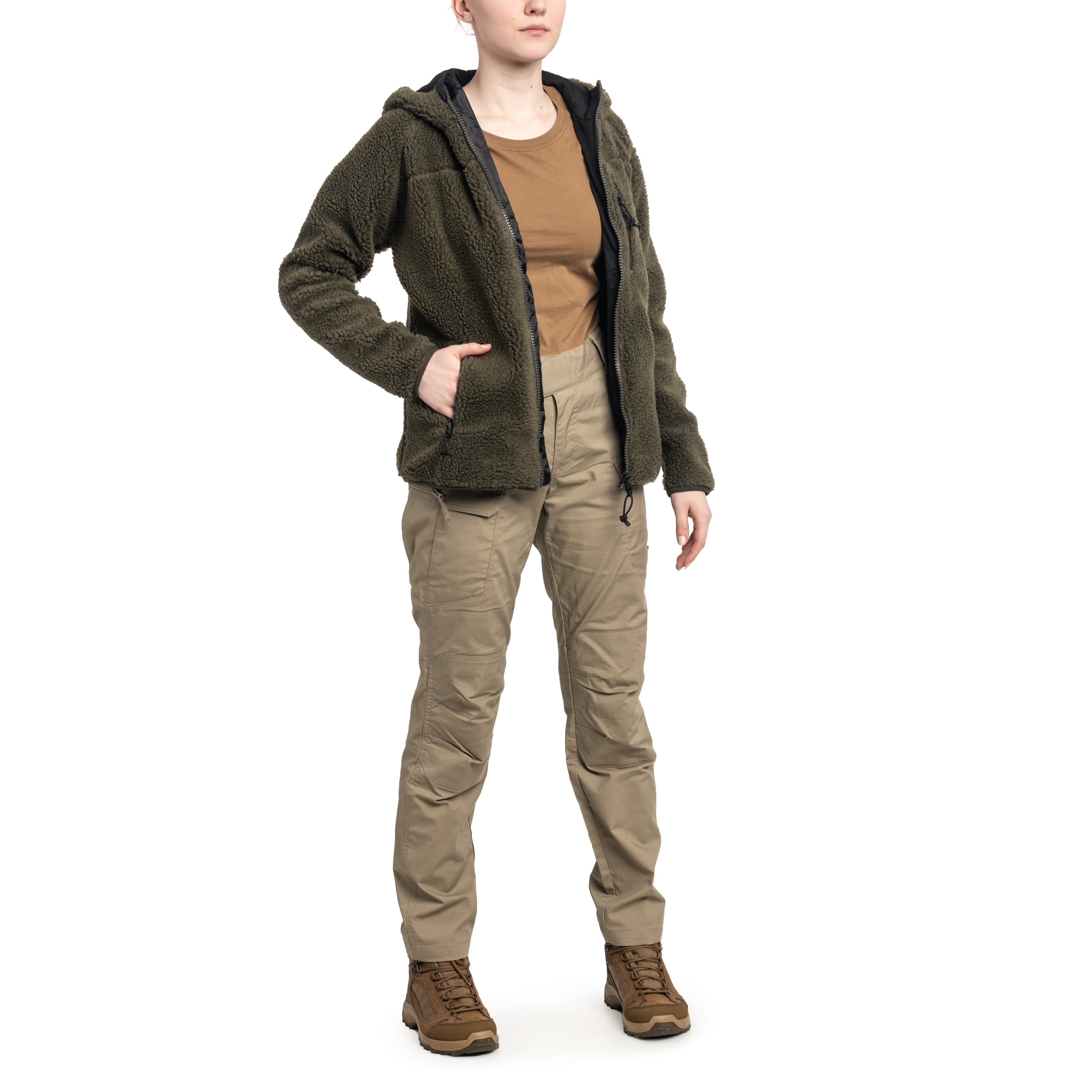 Geacă de damă Brandit Teddyfleece Jacket - Olive