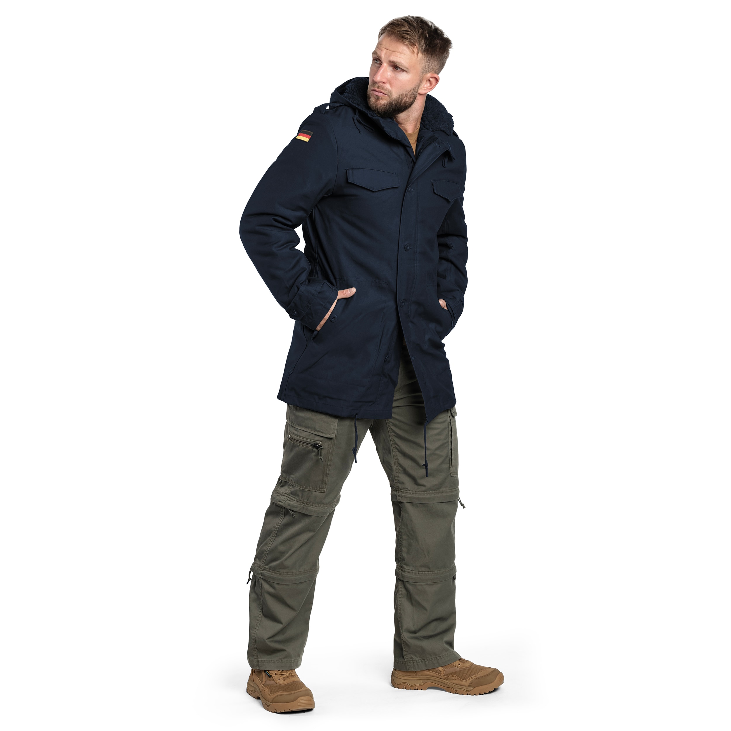 Geacă Brandit BW Parka Flag - Navy