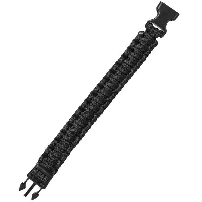 Brățară Paracord Mil-Tec - sistem de închidere tip pin lock dublu 22 mm - Black