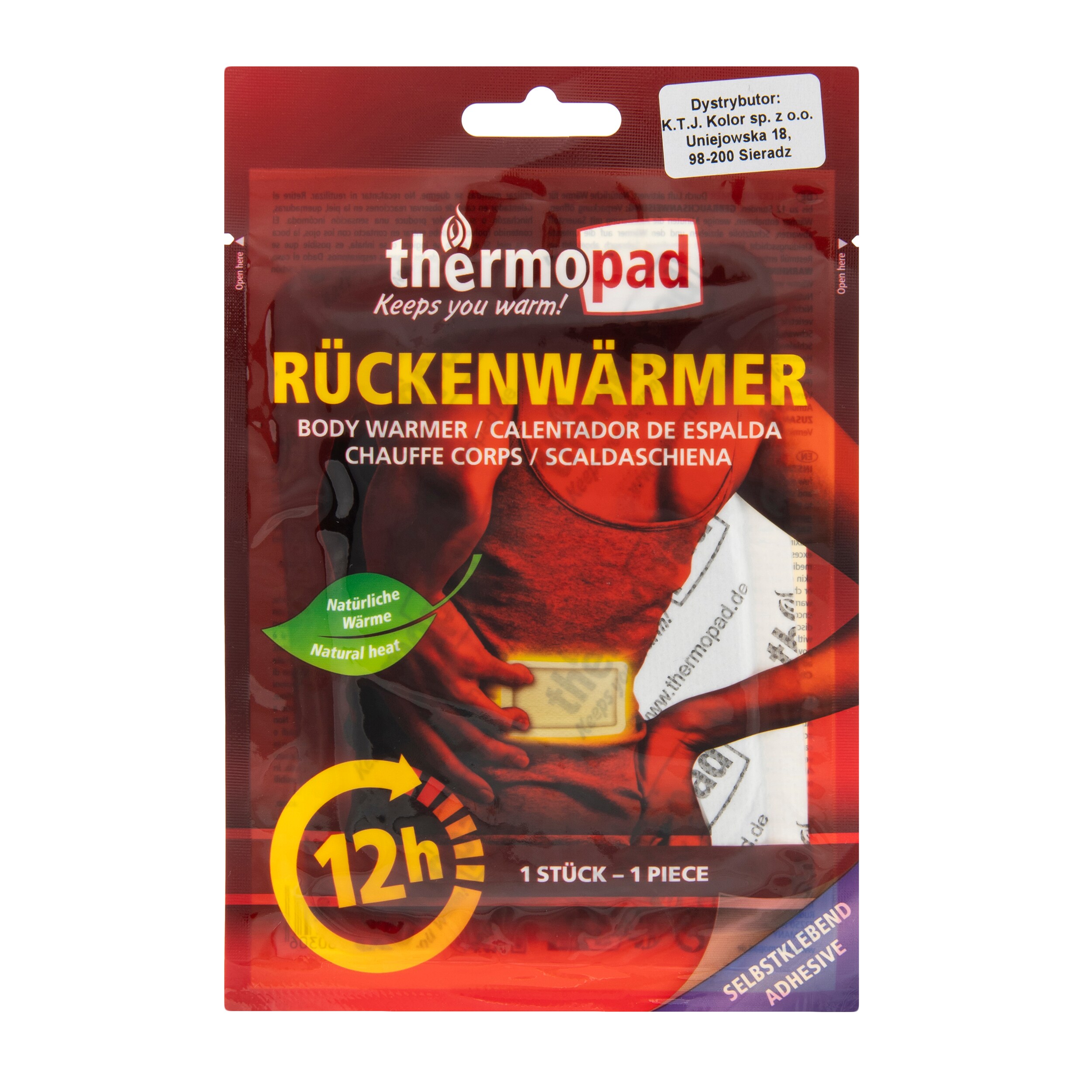 Încălzitor chimic pentru corp Thermopad - 1 buc.