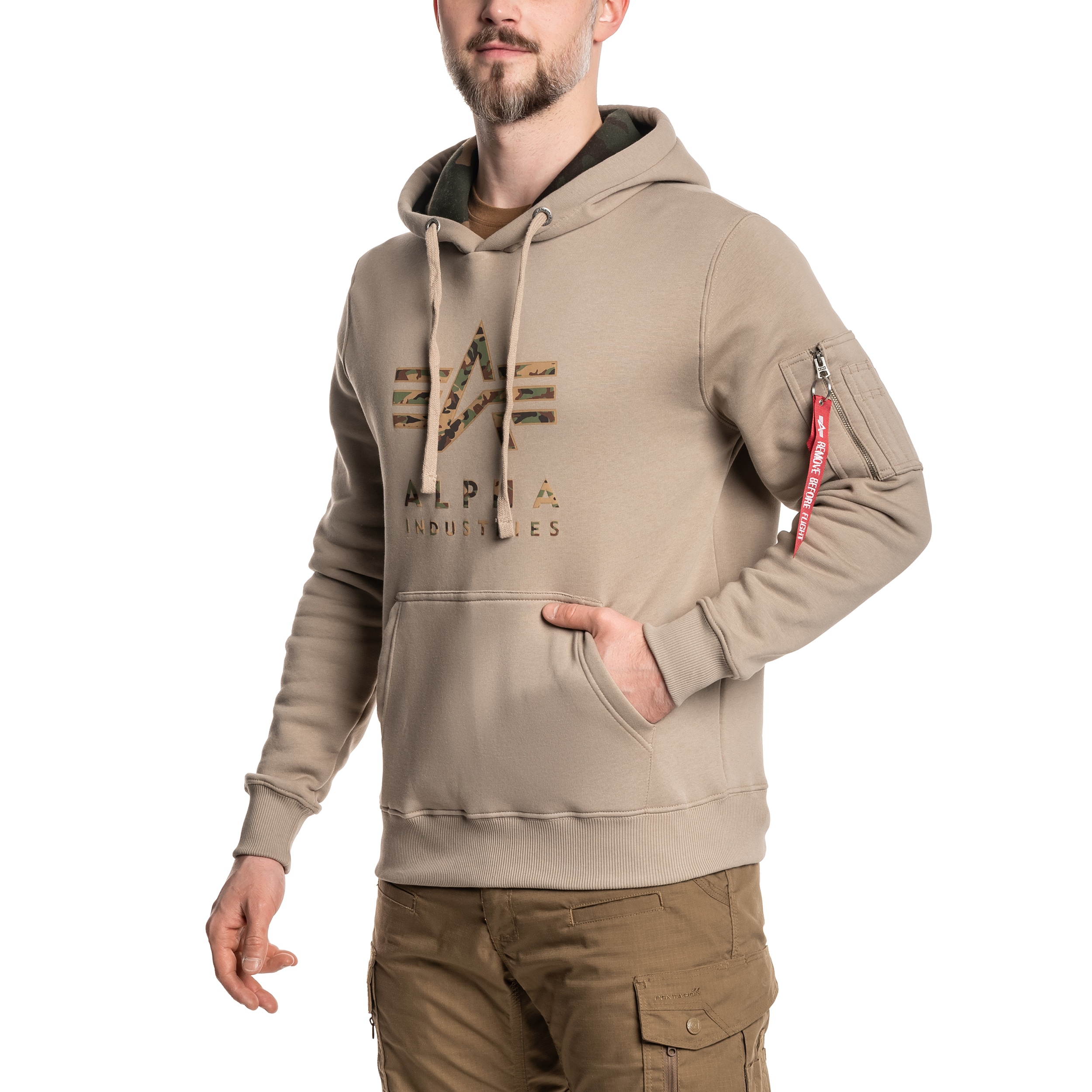 Hanorac Alpha Industries Camo TPU - Vintage Sand