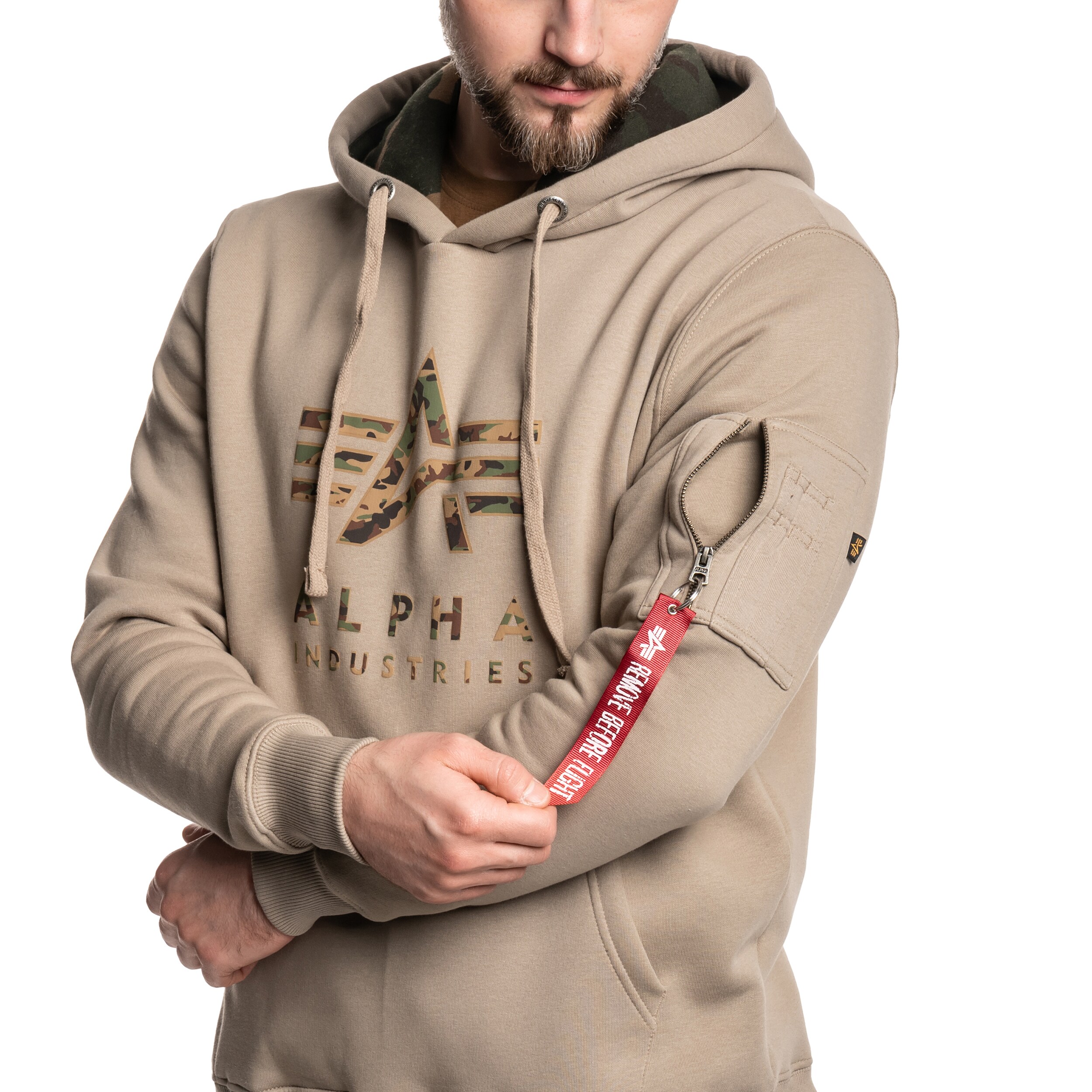 Hanorac Alpha Industries Camo TPU - Vintage Sand