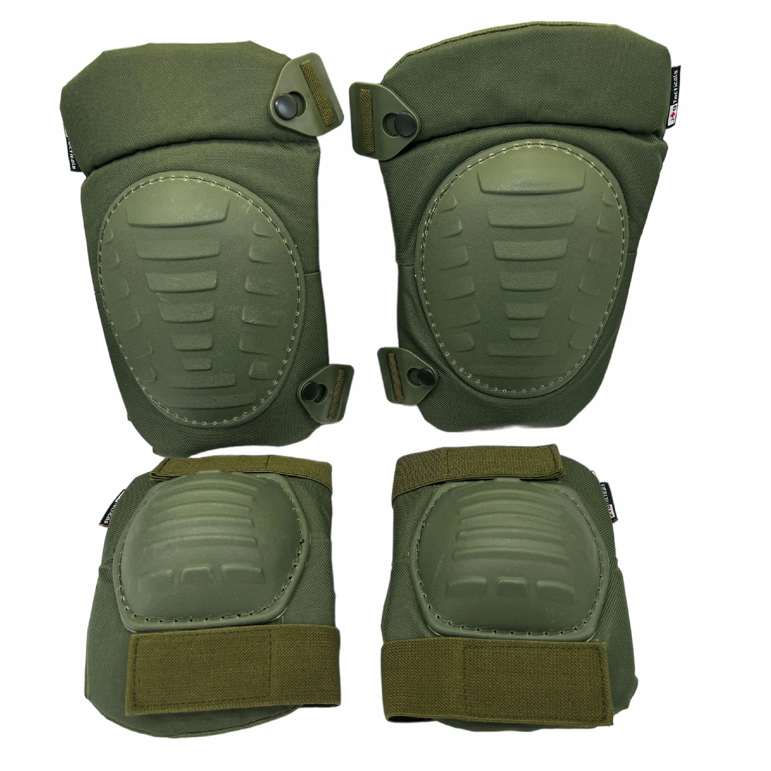 Genunchiere și cotiere profesionale JB Tacticals - Olive Green