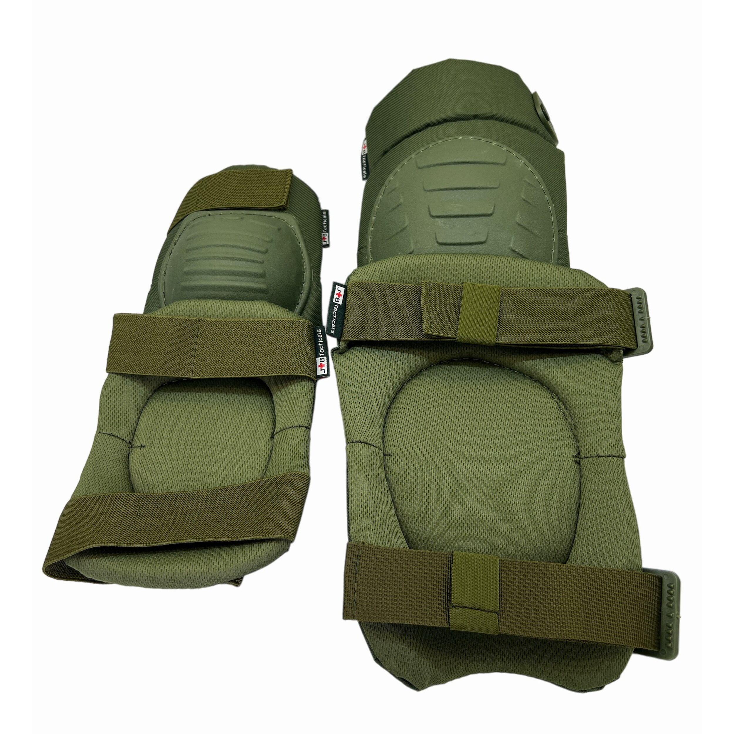 Genunchiere și cotiere profesionale JB Tacticals - Olive Green