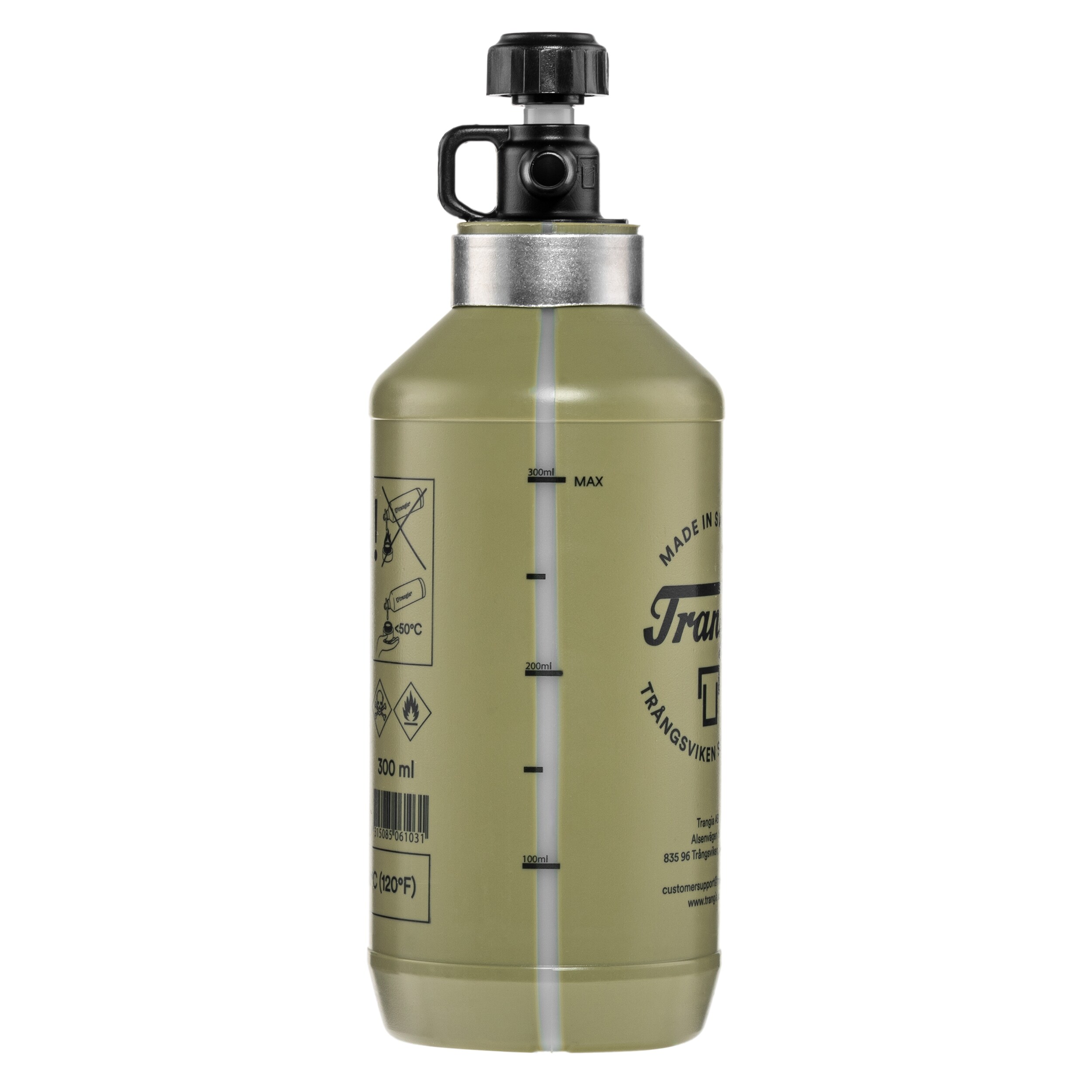 Sticlă pentru combustibil Trangia 300 ml - Olive