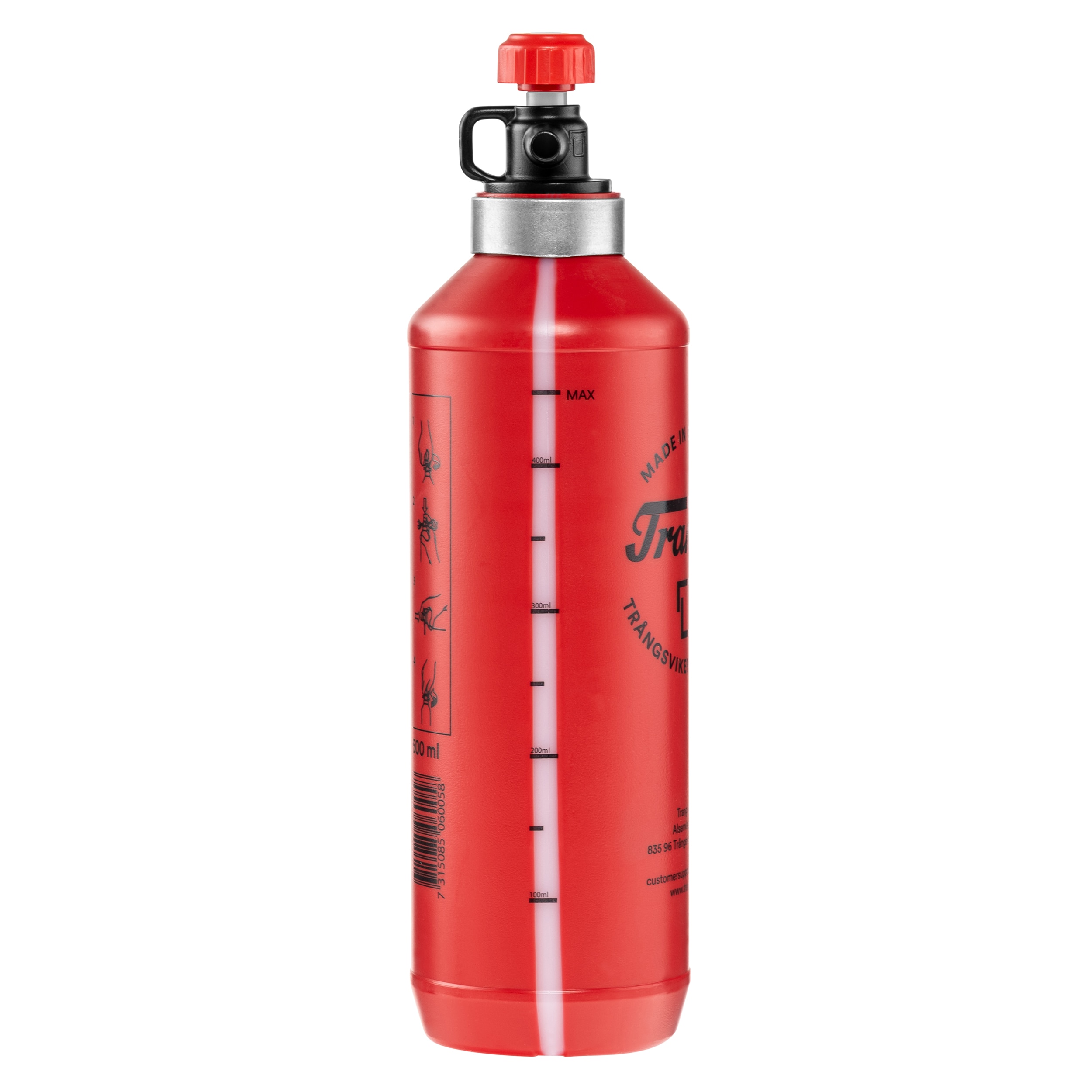 Sticlă pentru combustibil Trangia 500 ml - Red