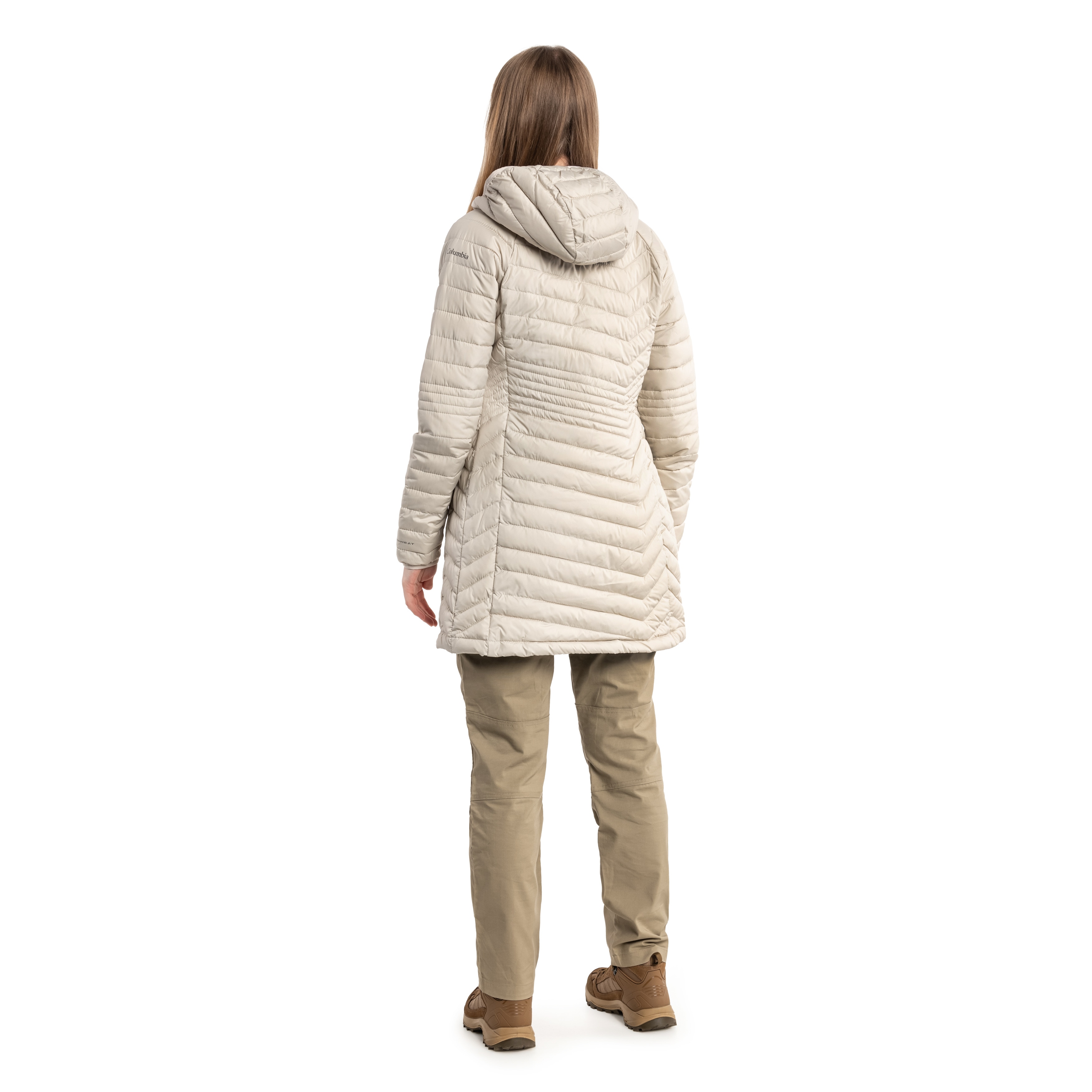 Geacă de damă Columbia Powder Lite Mid Jacket - Dark Stone