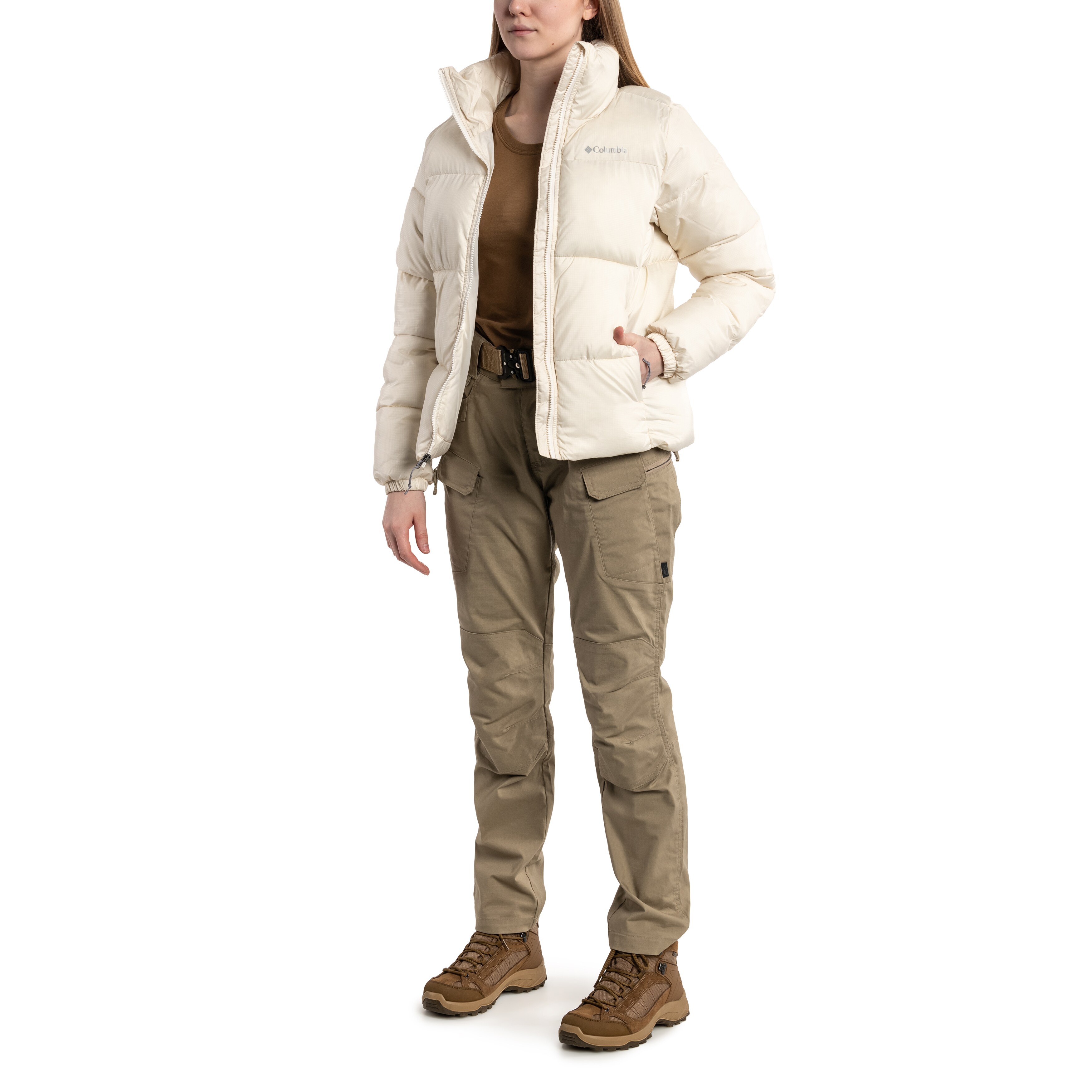 Geacă de damă Columbia Puffect Jacket - Chalk