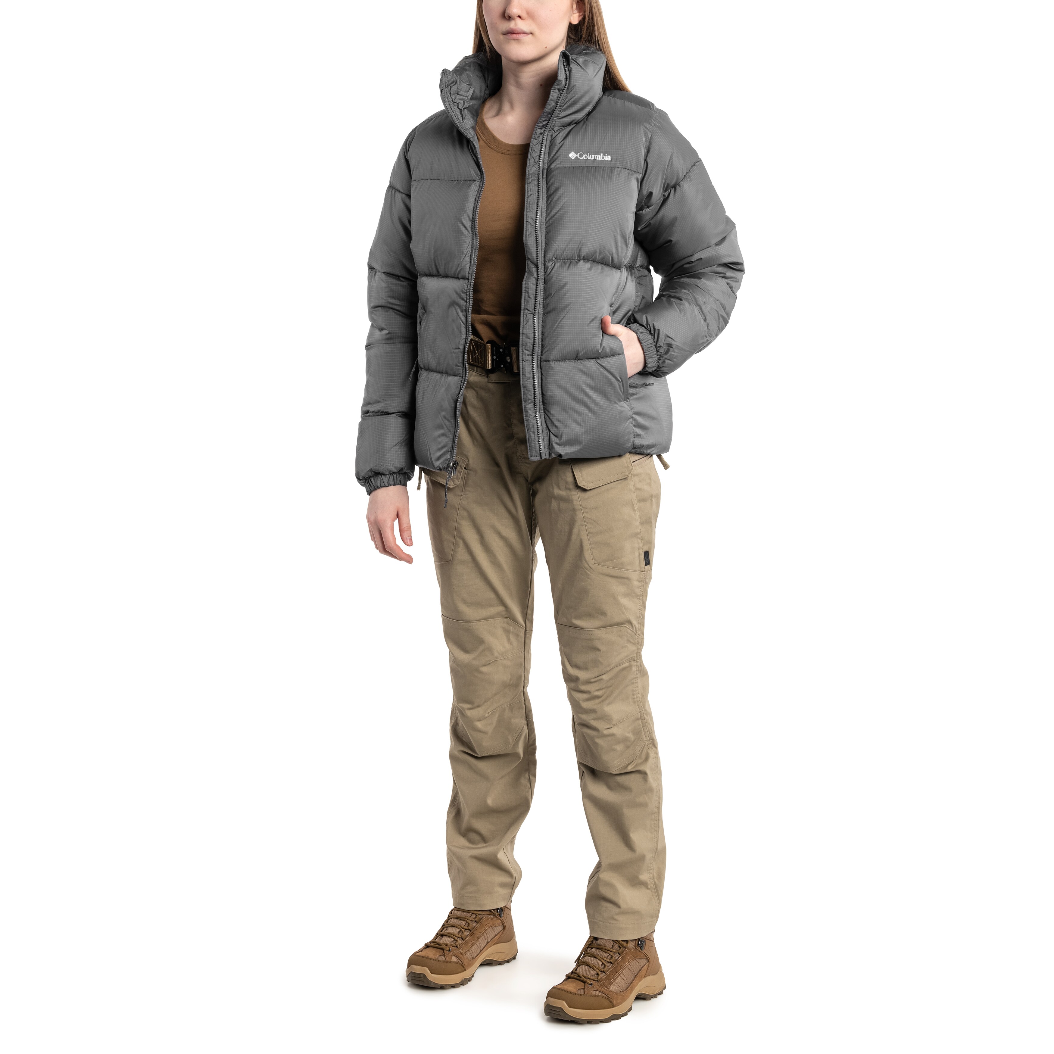 Geacă de damă Columbia Puffect Jacket - City Grey