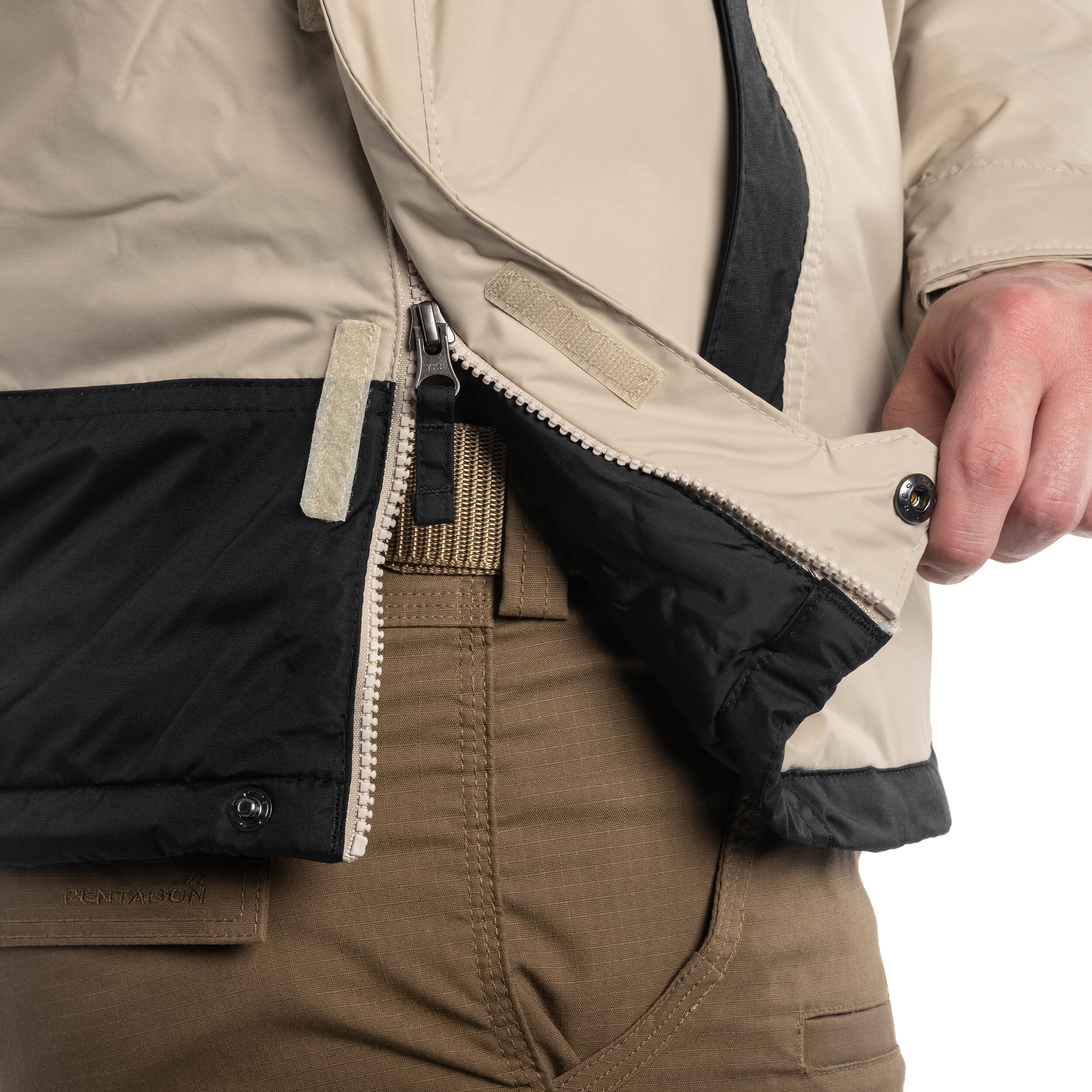 Geacă Columbia Challenger Pullover Anorak - Ancient Fossil/Black