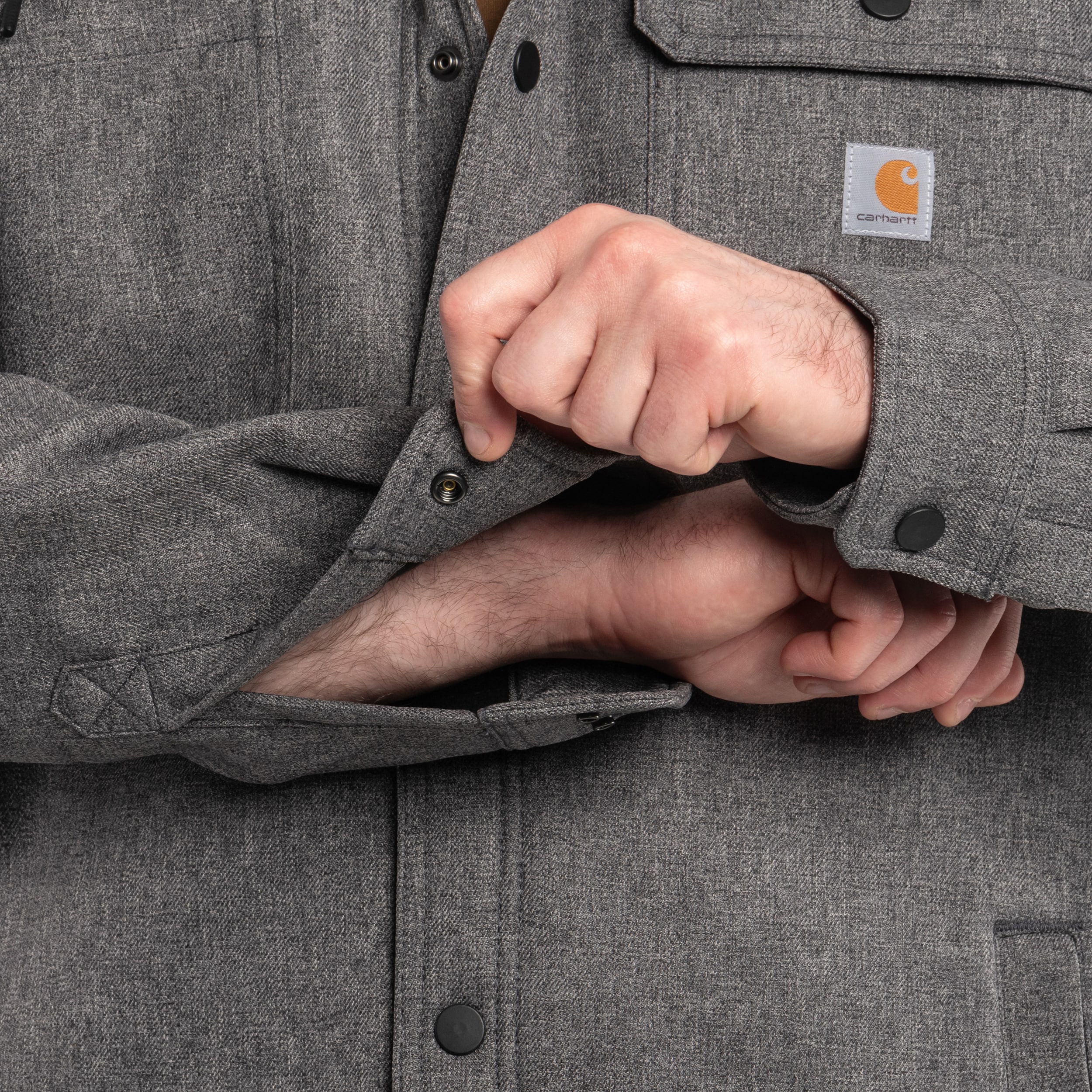 Geacă Carhartt Rain Defender Heavyweight - Black Heather