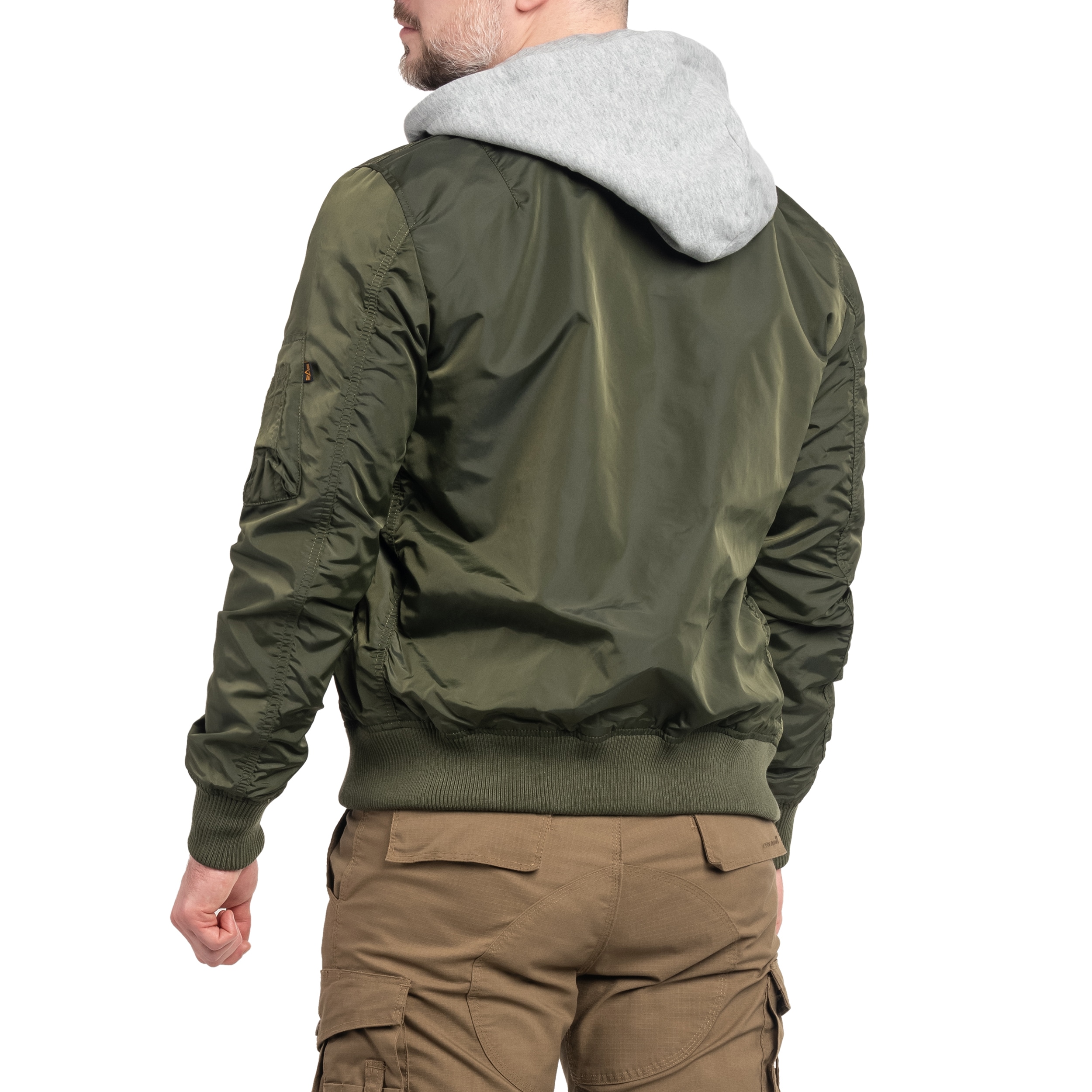Geacă Alpha Industries MA-1 TT Hood - Dark Green