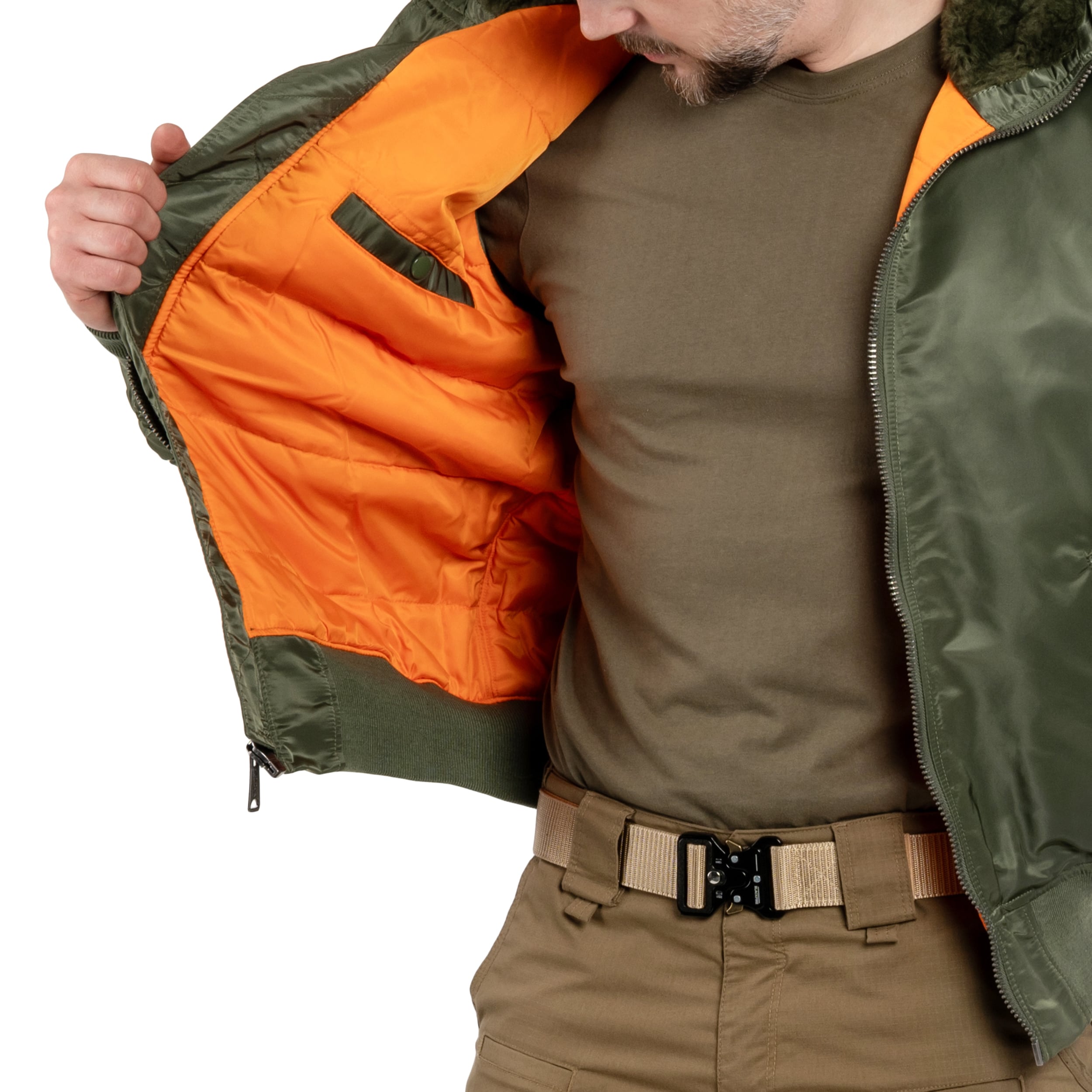 Geacă Alpha Industries MA-1 Hooded - Sage Green