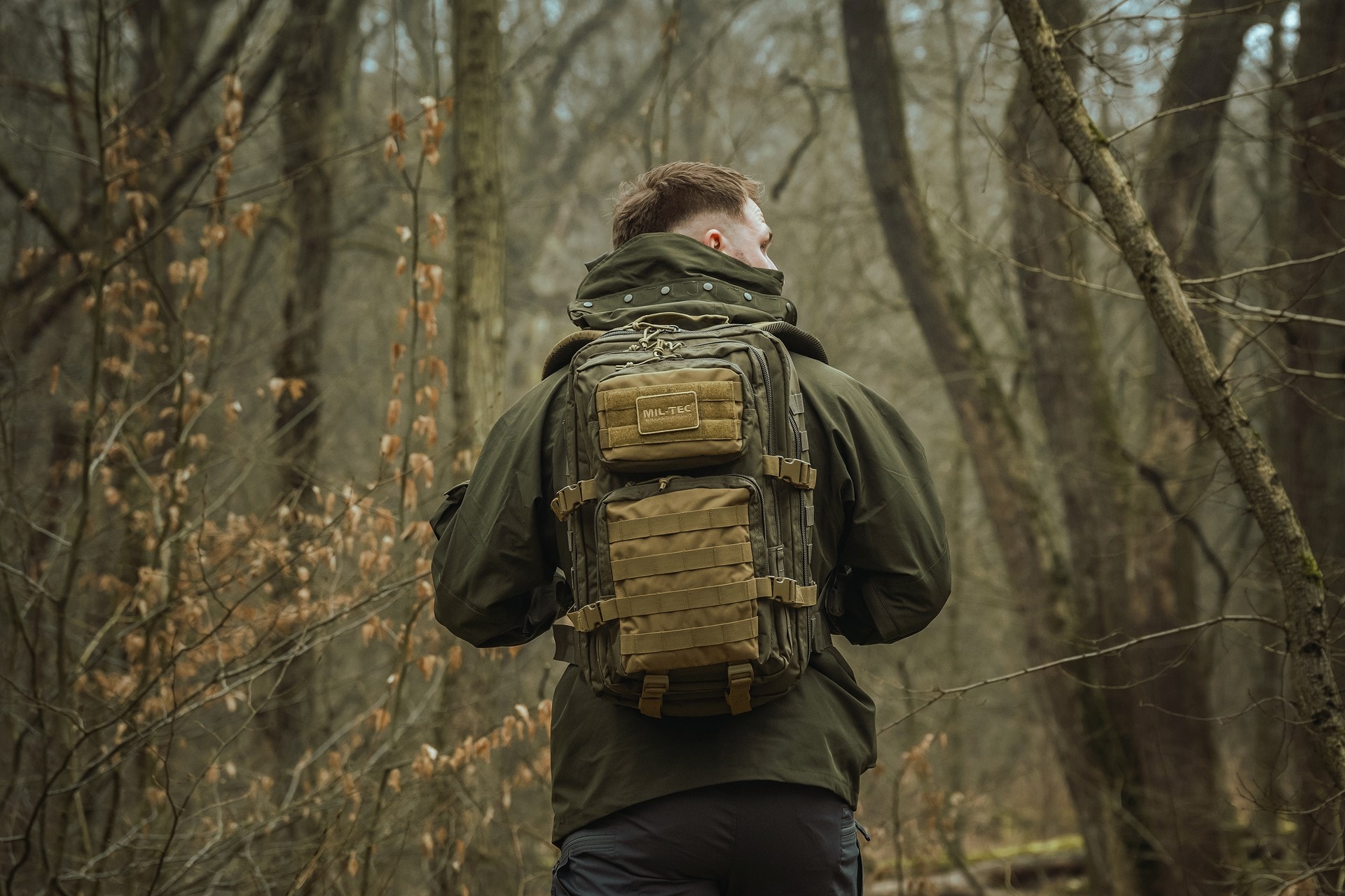 Rucsac Mil-Tec Assault Pack Large 36 l - Ranger Green/Coyote