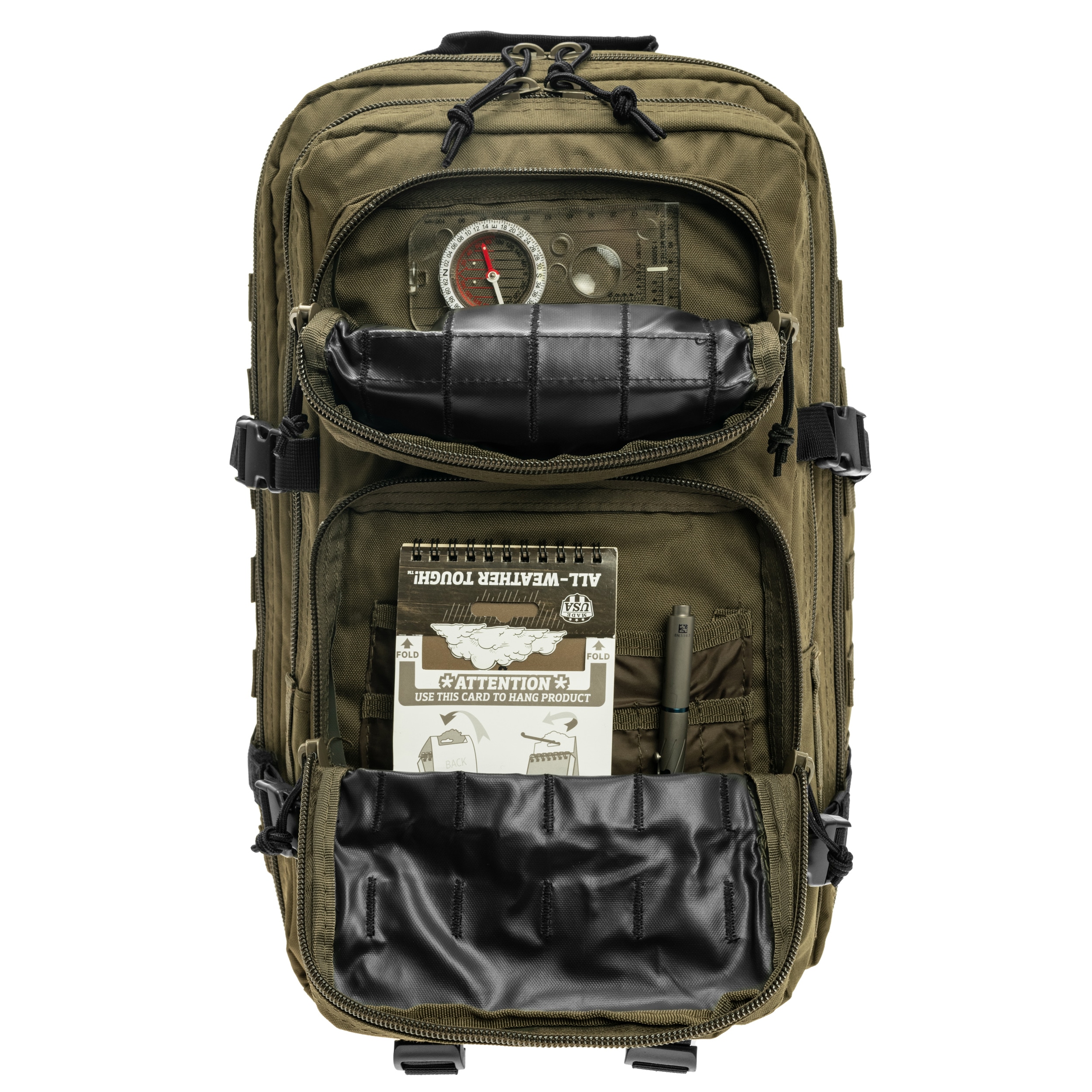 Rucsac Mil-Tec Assault Pack Large 36 l - Ranger Green/Black
