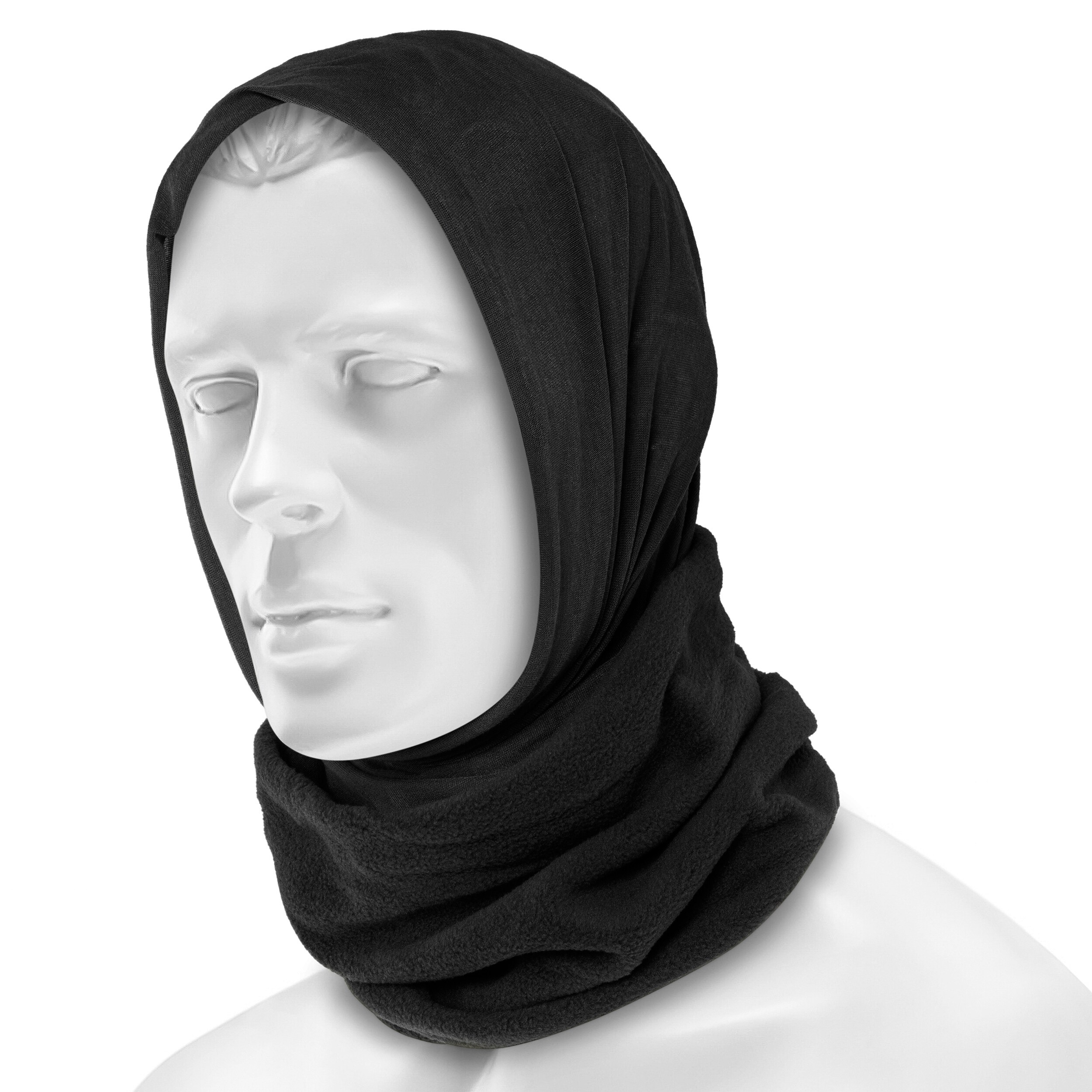 Balaclava multifuncțională Mil-Tec - Black