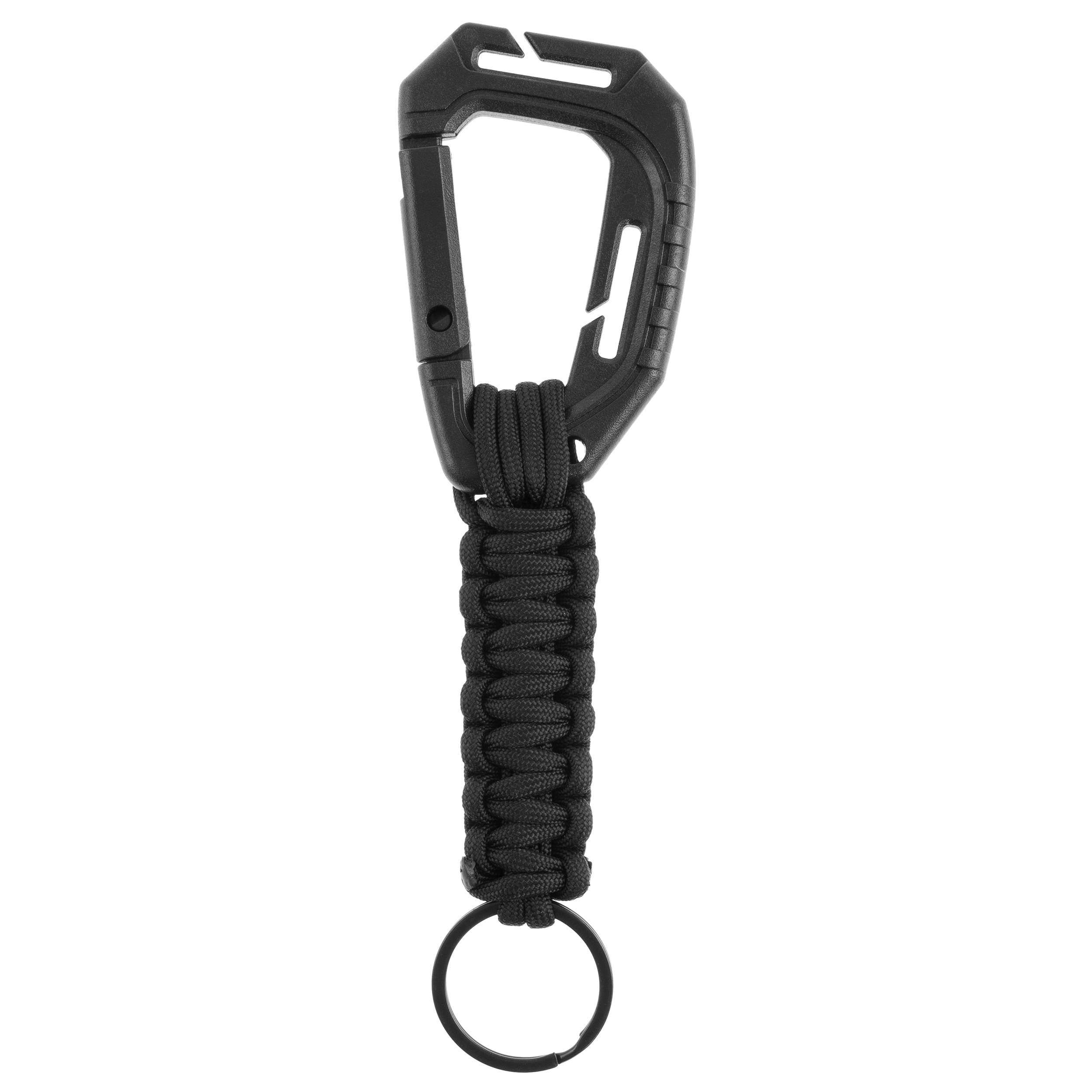 Breloc Mil-Tec Paracord cu carabină MOLLE - Black