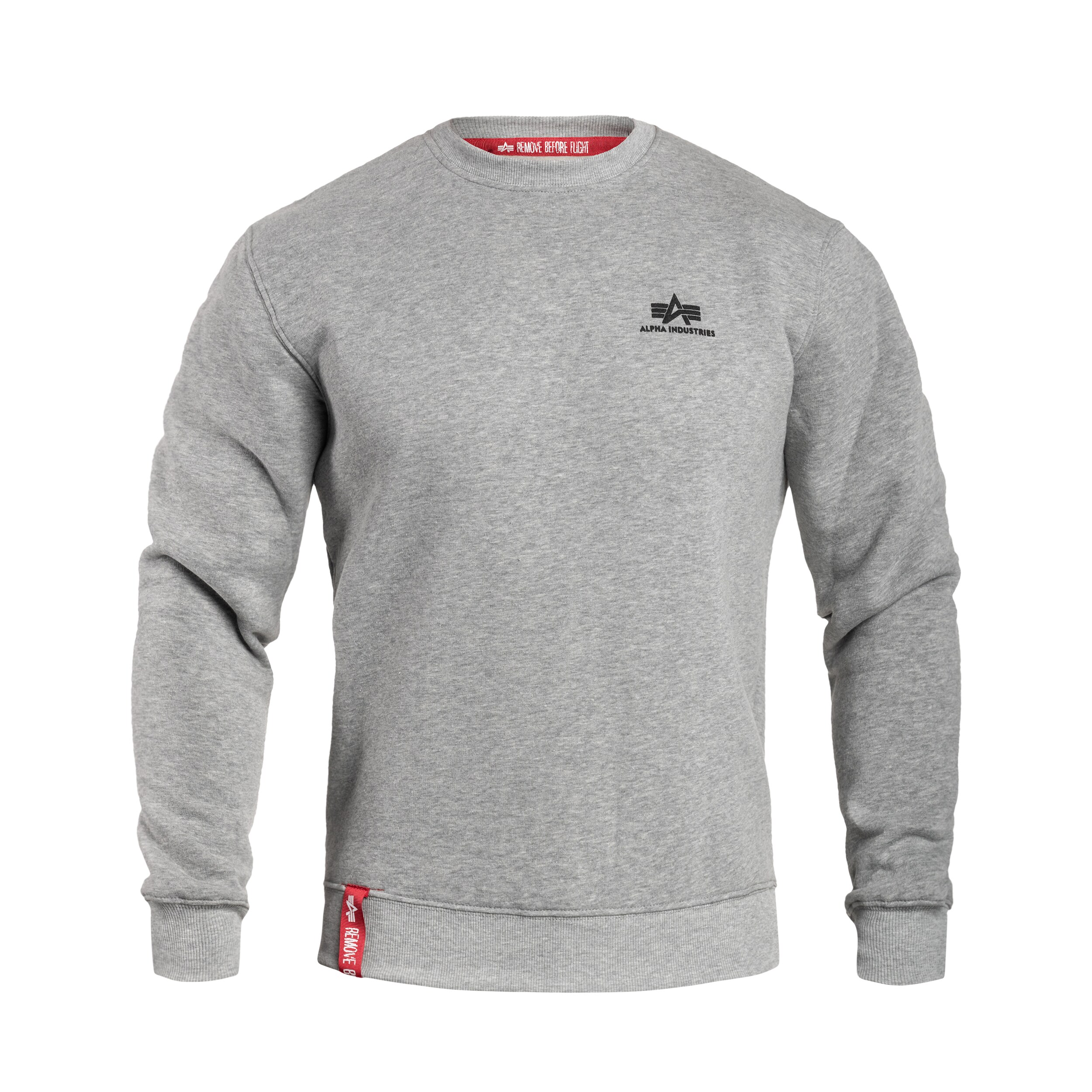 Bluză Alpha Industries Basic Sweater Small Logo - Grey Heather