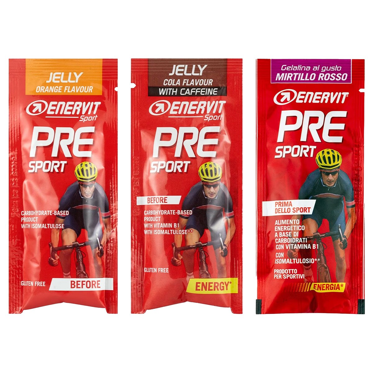 Jeleu energizant Enervit Sport Pre Sport - 3 x 45 g