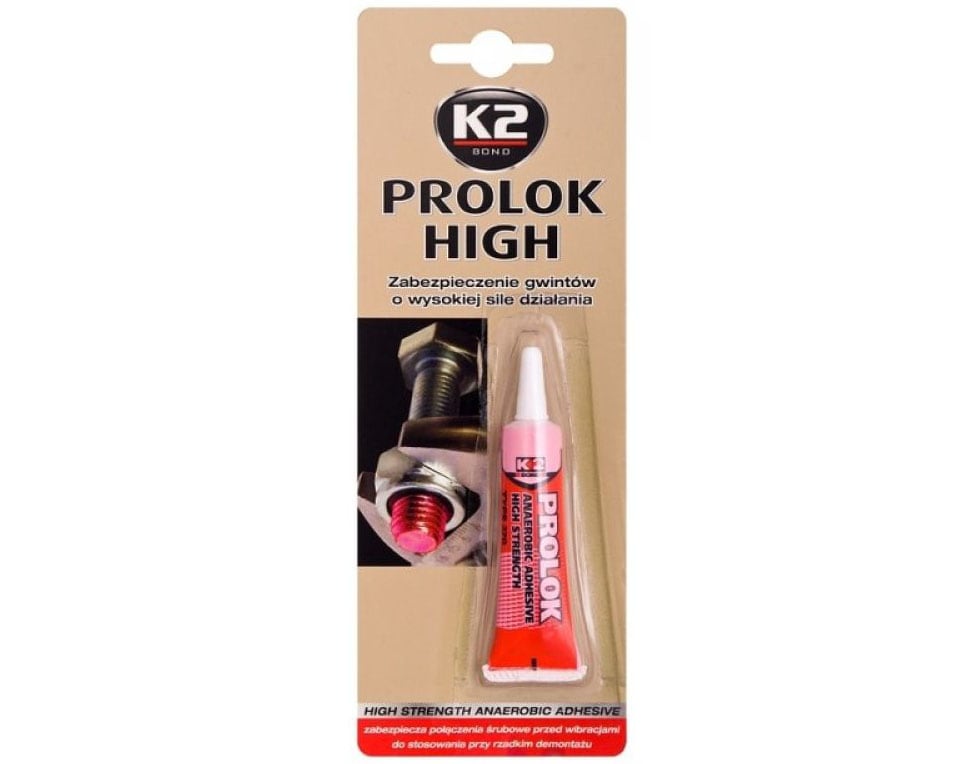 Adeziv pentru filete K2 Prolok 6 ml - Roșu