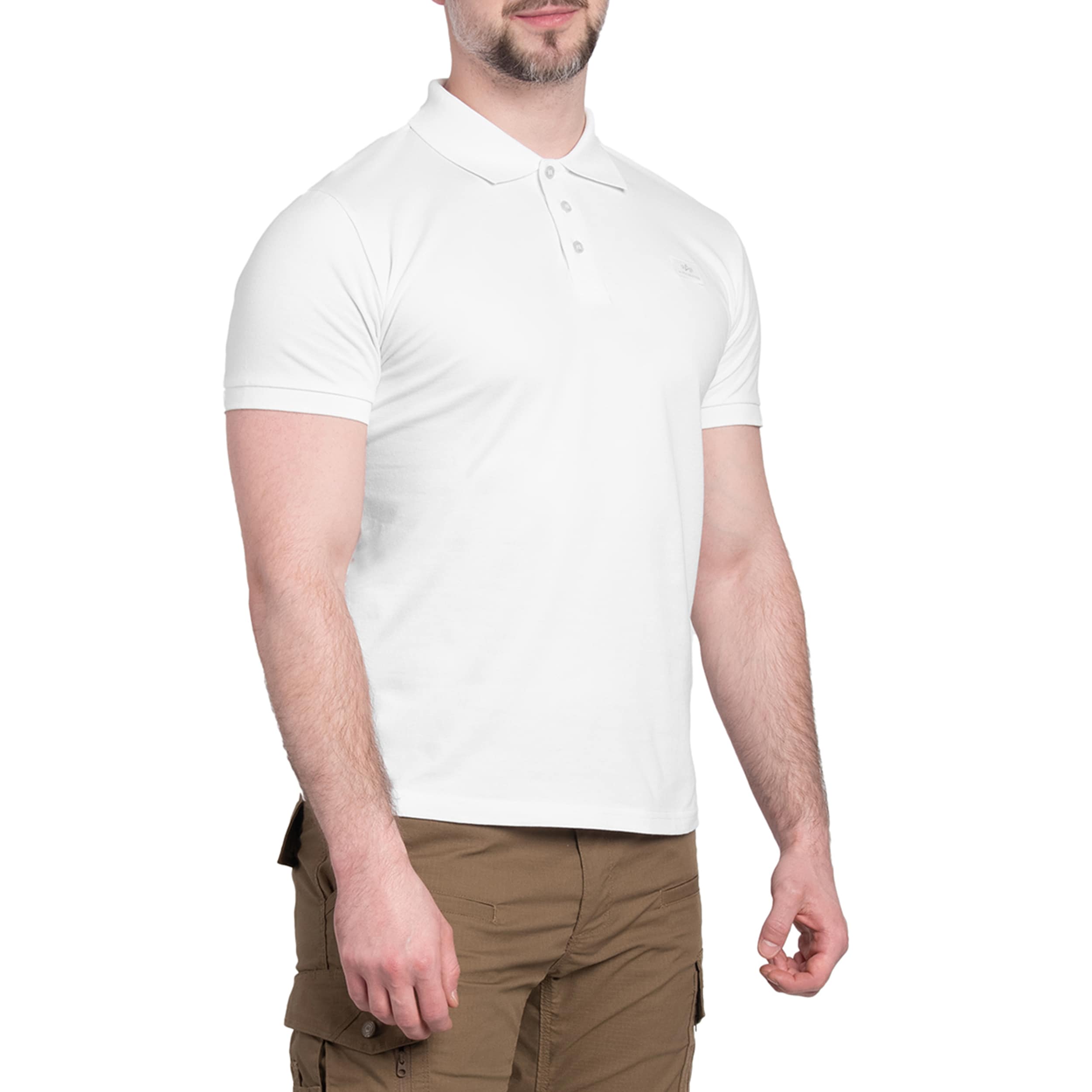 Tricou polo Alpha Industries X-Fit - White