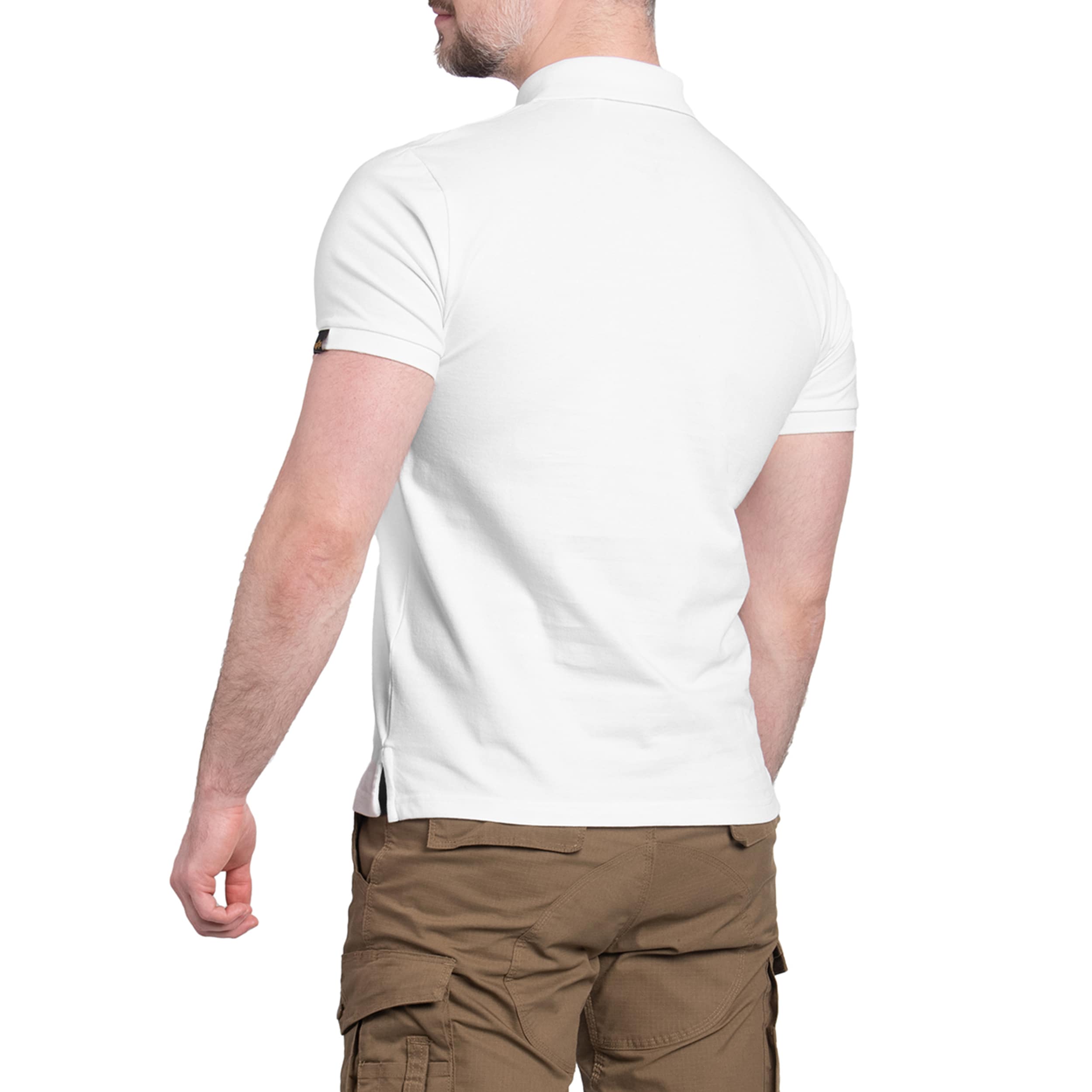 Tricou polo Alpha Industries X-Fit - White