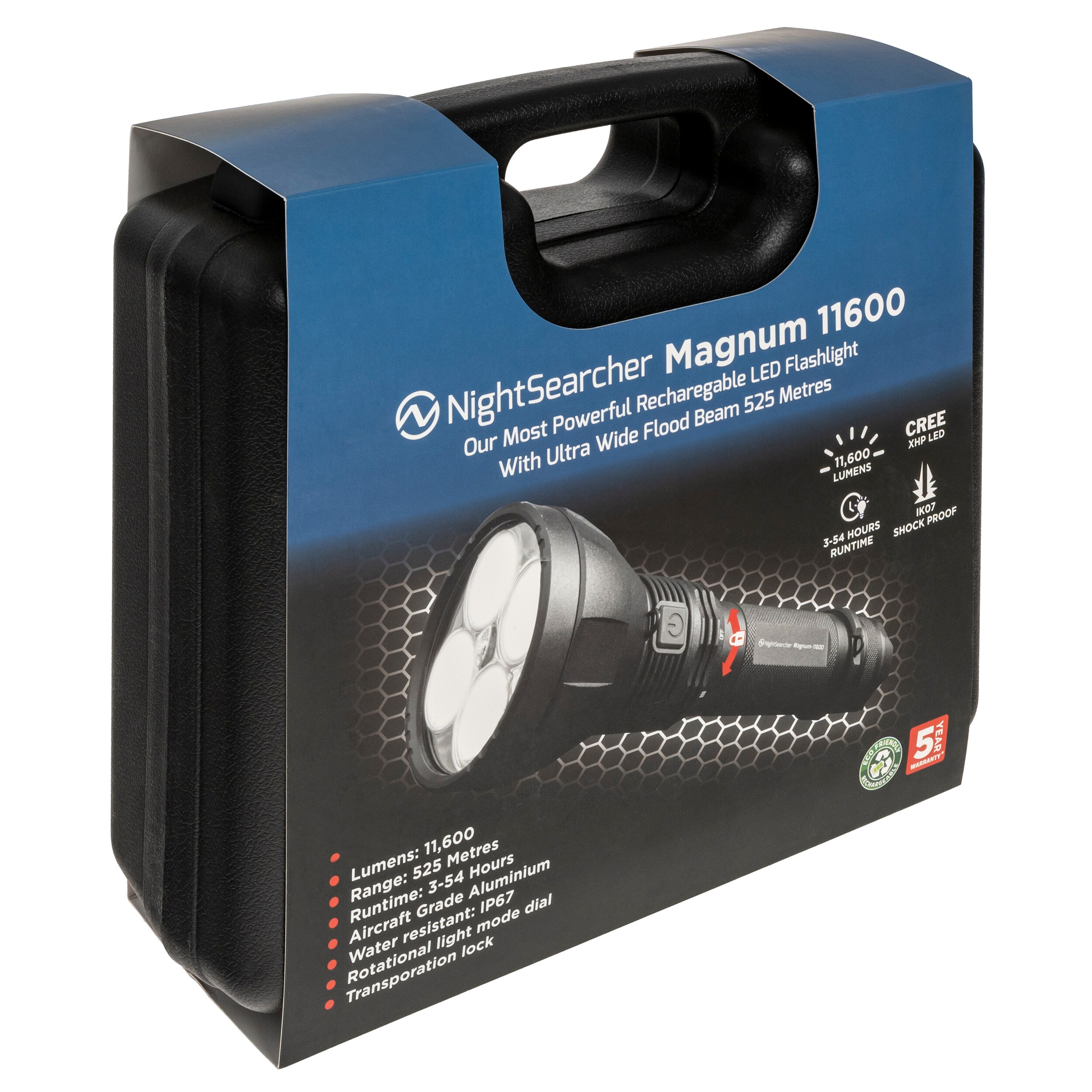 Lanternă NightSearcher Magnum - 11600 lumeni