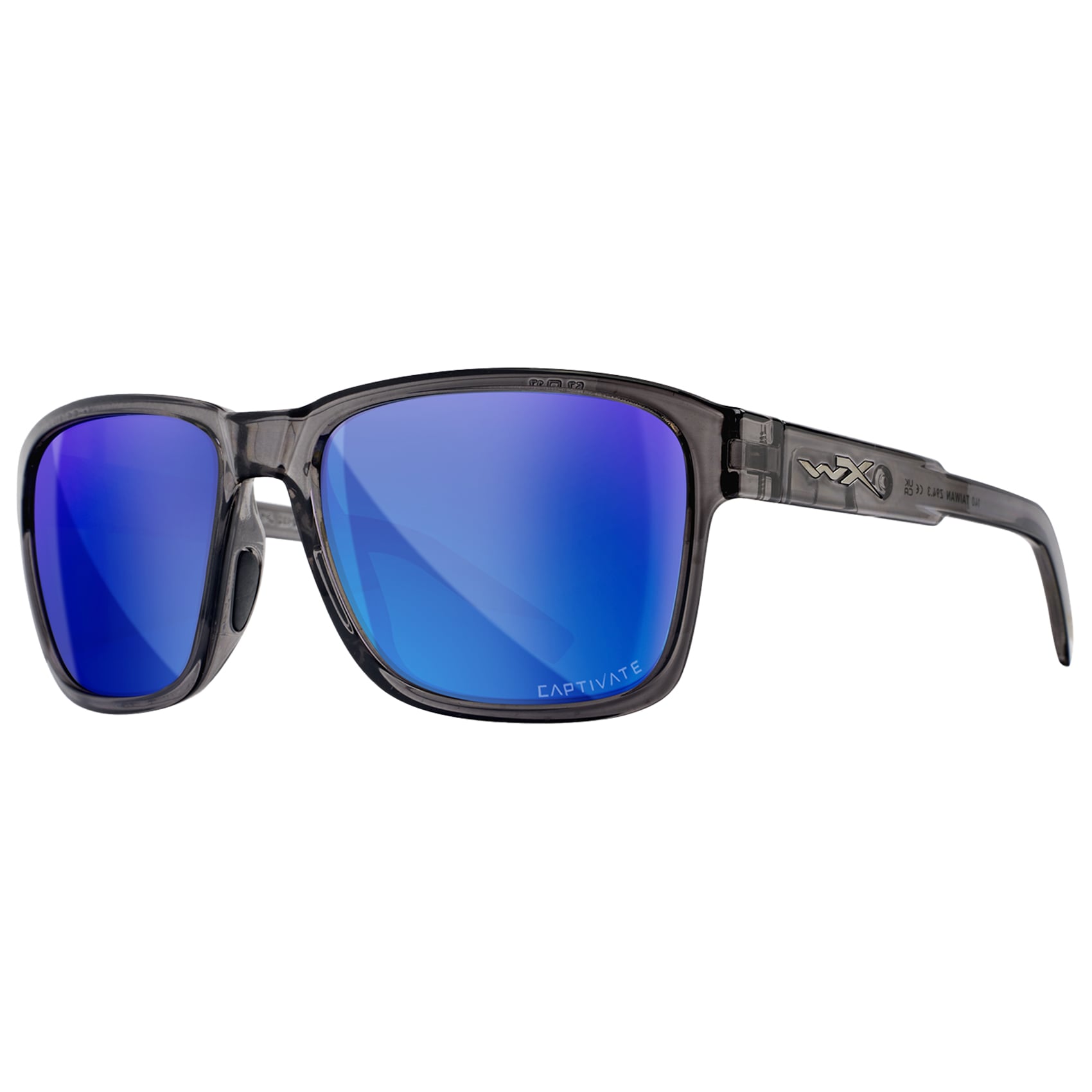 Ochelari Wiley X Trek - Captivate Polarized Blue Mirror/Gloss Crystal Dark Grey