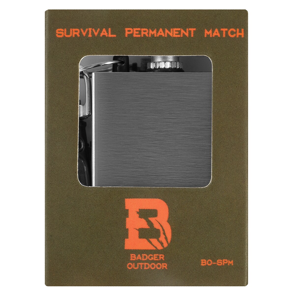 Brichetă metalică tip breloc Badger Outdoor