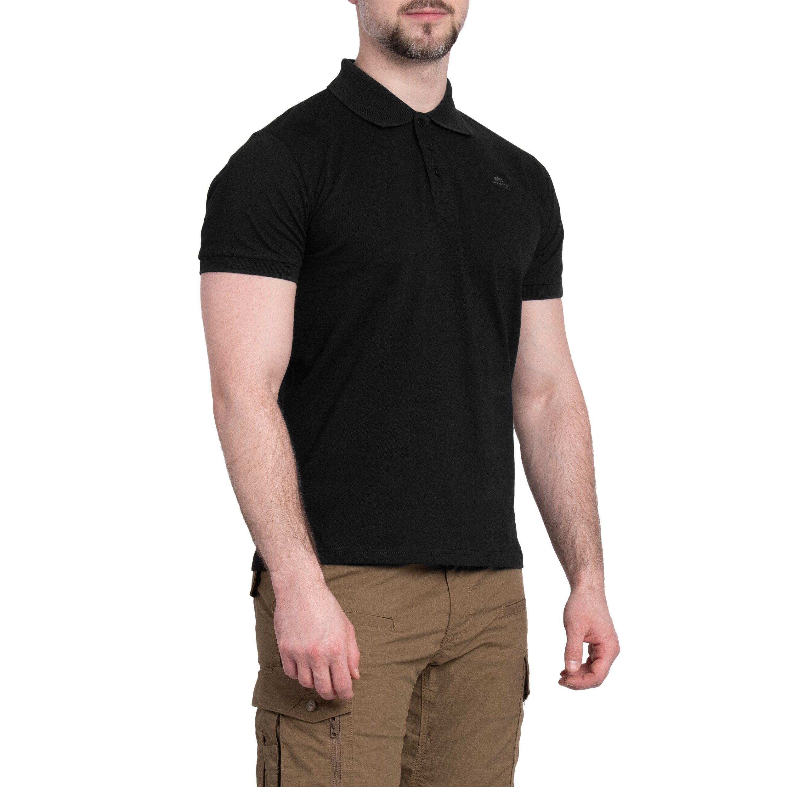 Tricou polo Alpha Industries X-Fit - Black