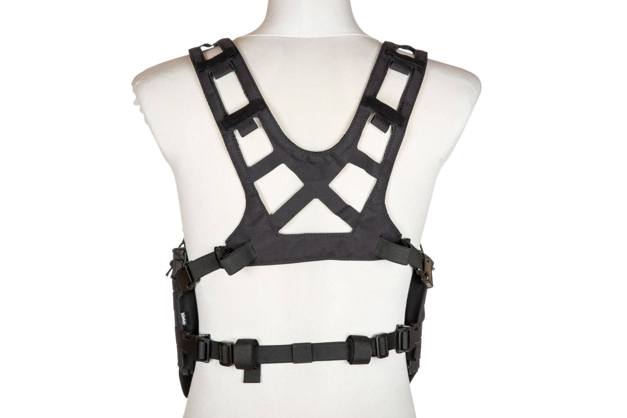 Vestă tactică Primal Gear Laser Chest Rig Thyla - Neagră