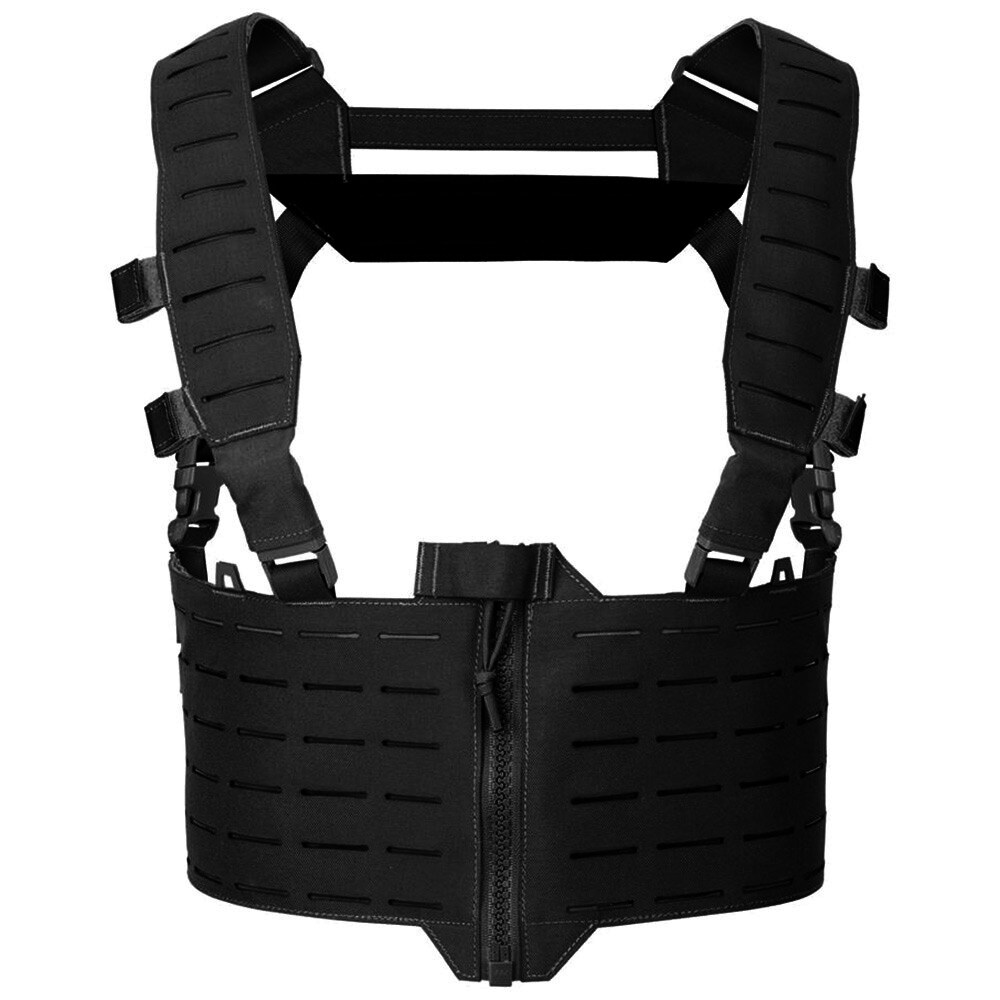 Vestă tactică tip Chest Rig Direct Action Warwick Zip Front - Black