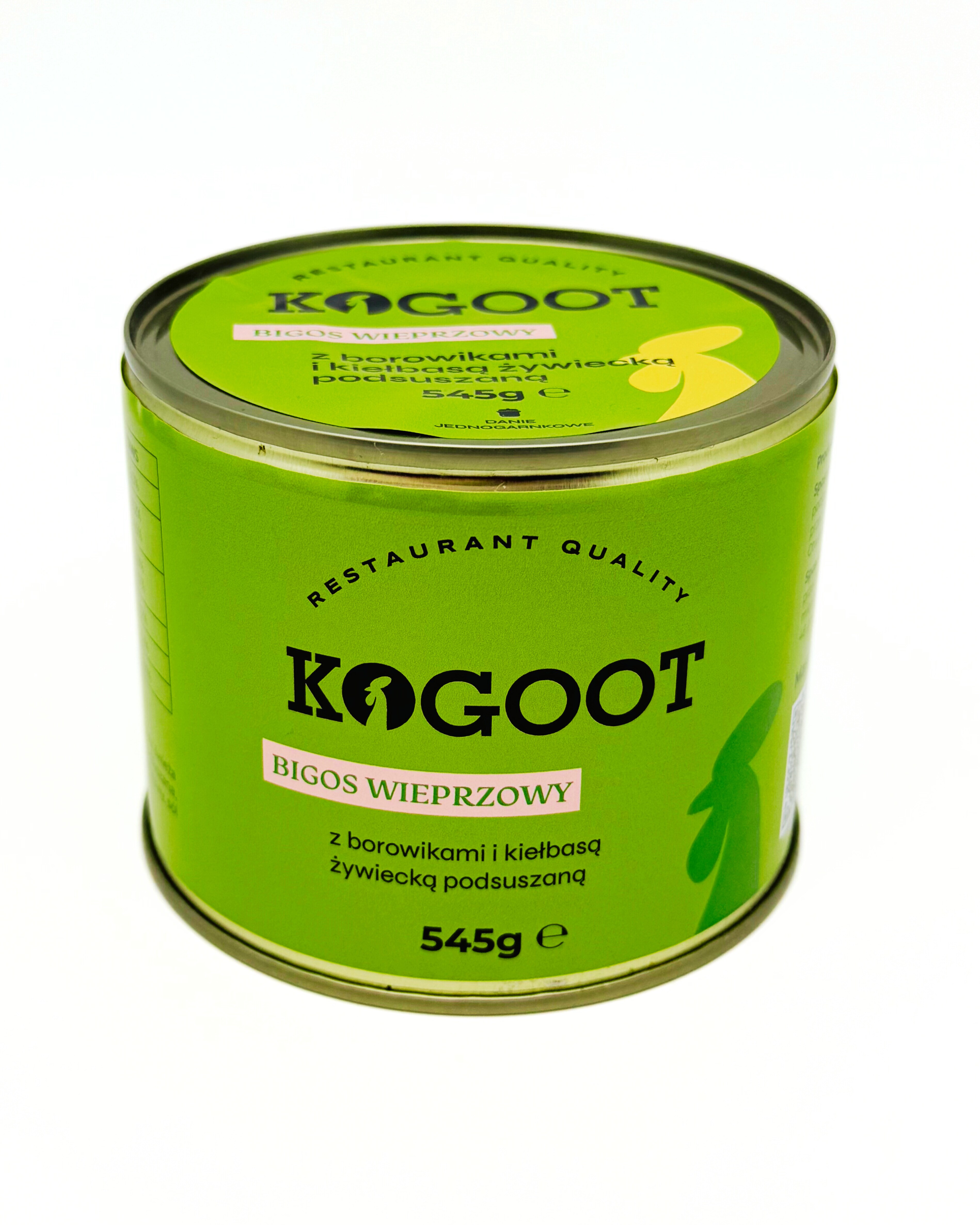 Conservă alimentară Kogoot - Bigos (mâncăre din carne de porc și varză) cu ciuperci boletus și cârnați Żywiec 500 g