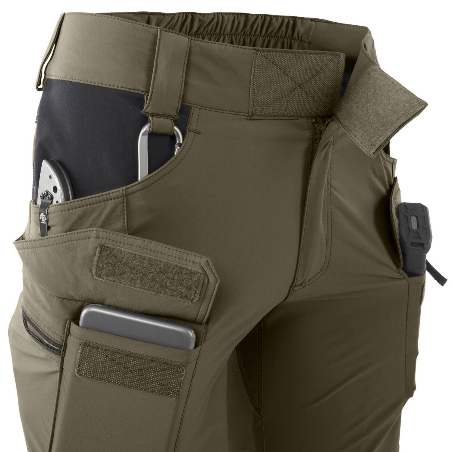 Pantaloni scurți de damă Helikon OTP Nylon 8.5” - Taiga Green/Black