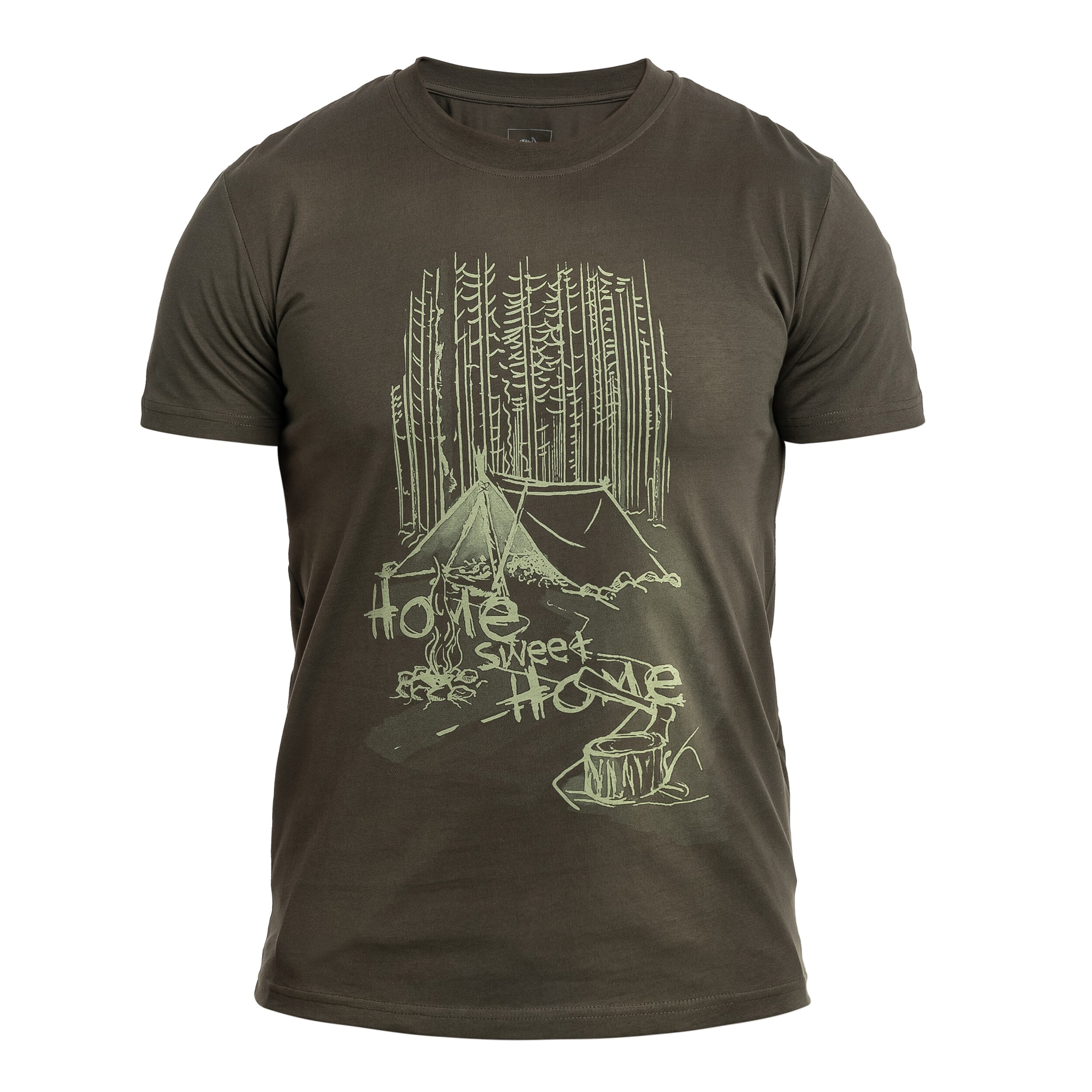 Tricou Helikon Home Sweet Home - Taiga Green